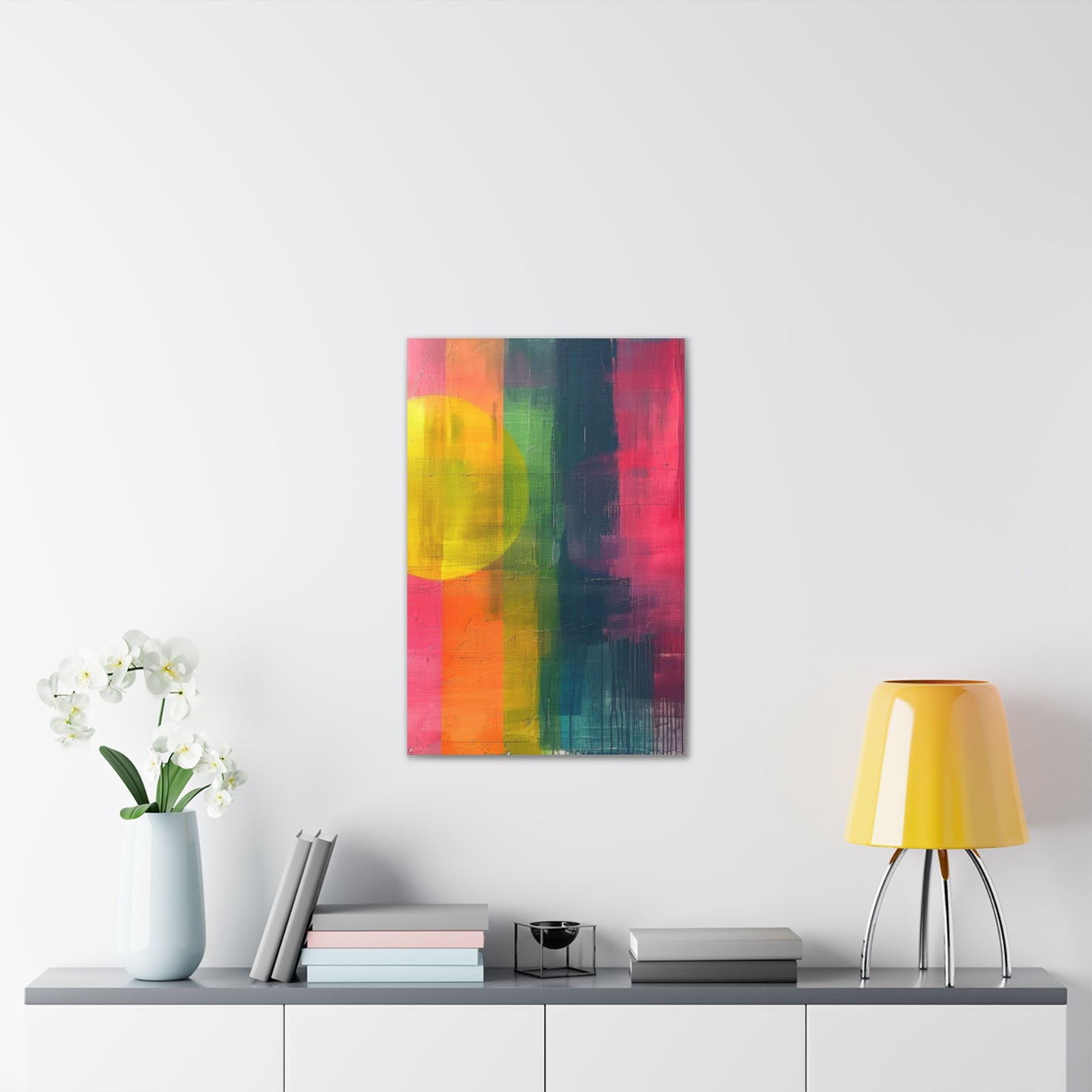 Primary Elegance: A Symphony of Sophistication Canvas Print