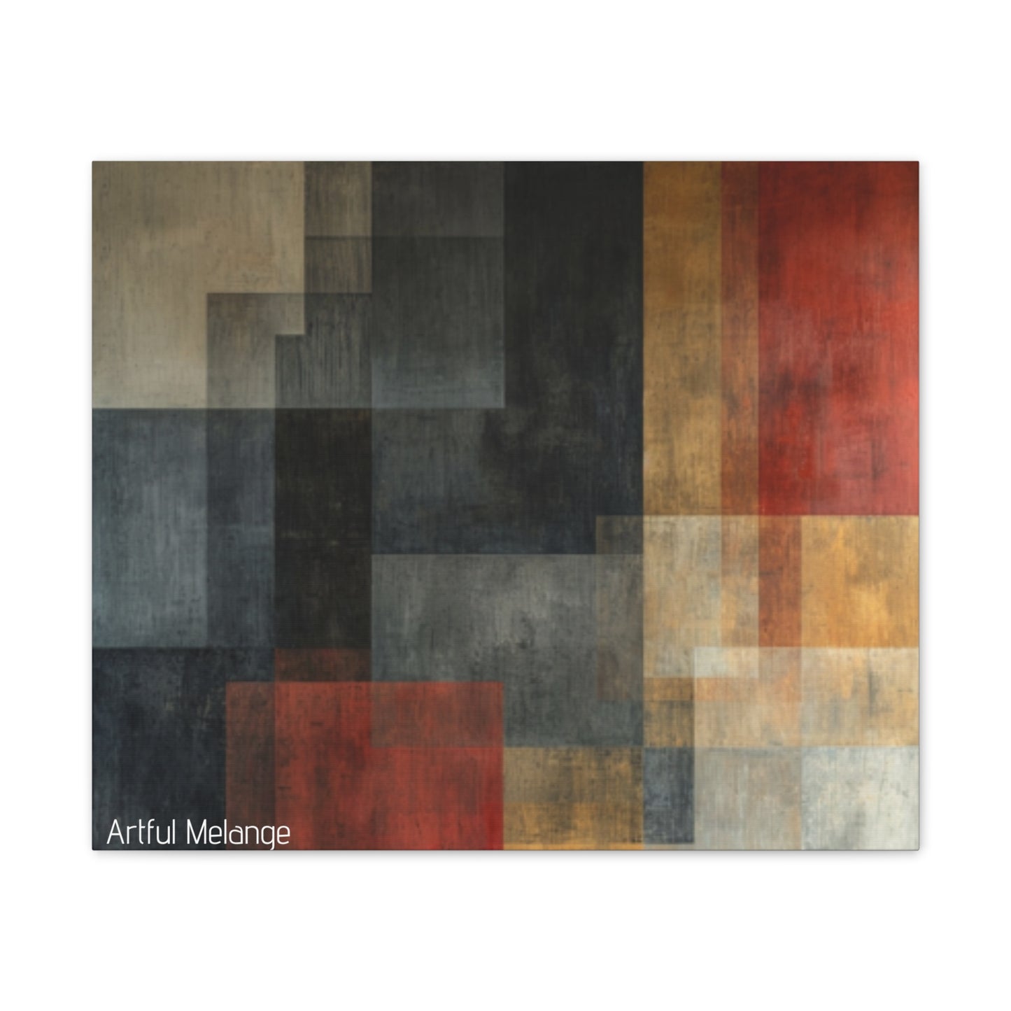 Primary Elegance: A Symphony of Sophistication Canvas Print