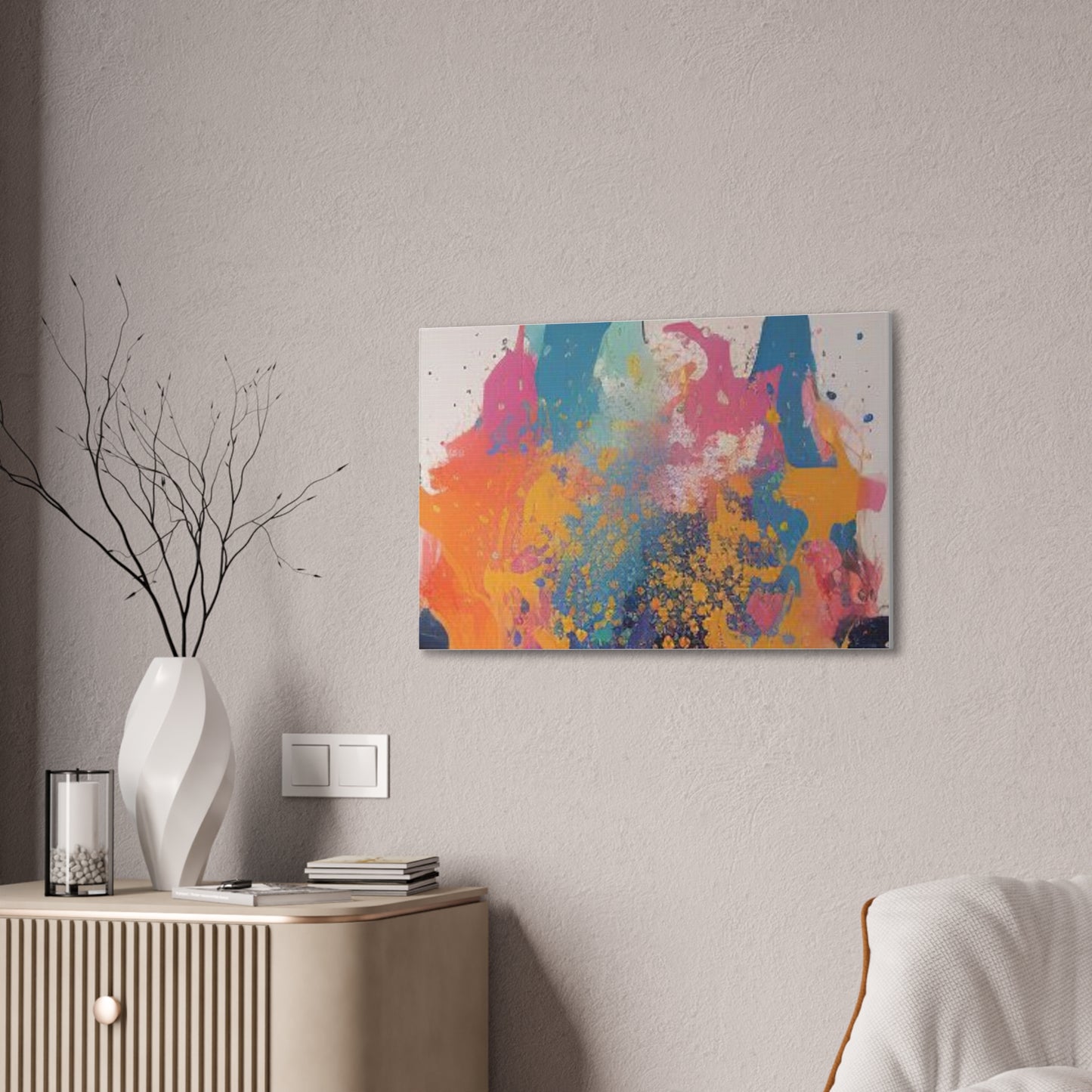 Primary Elegance: A Symphony of Sophistication Canvas Print