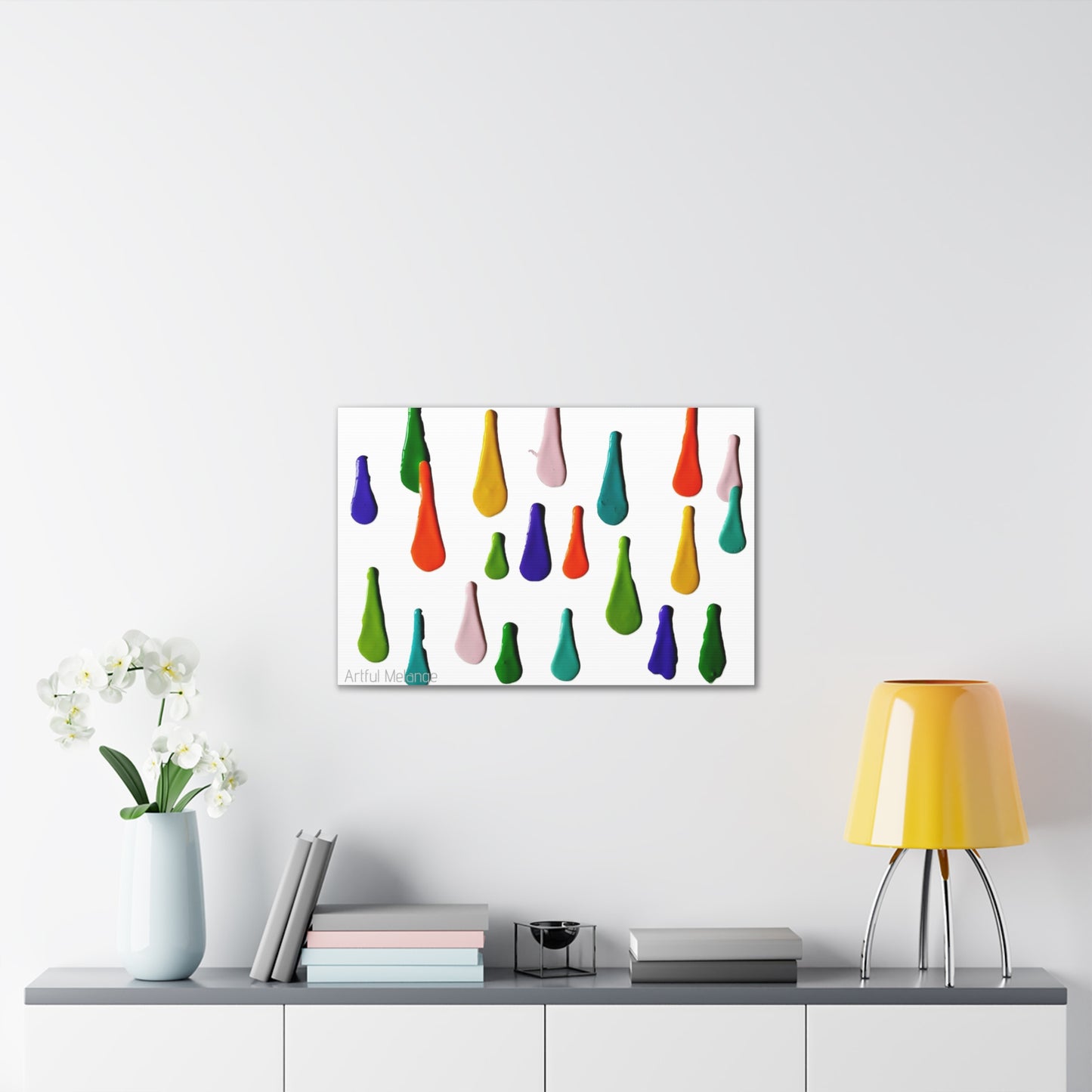 Primary Elegance: A Symphony of Sophistication Canvas Print