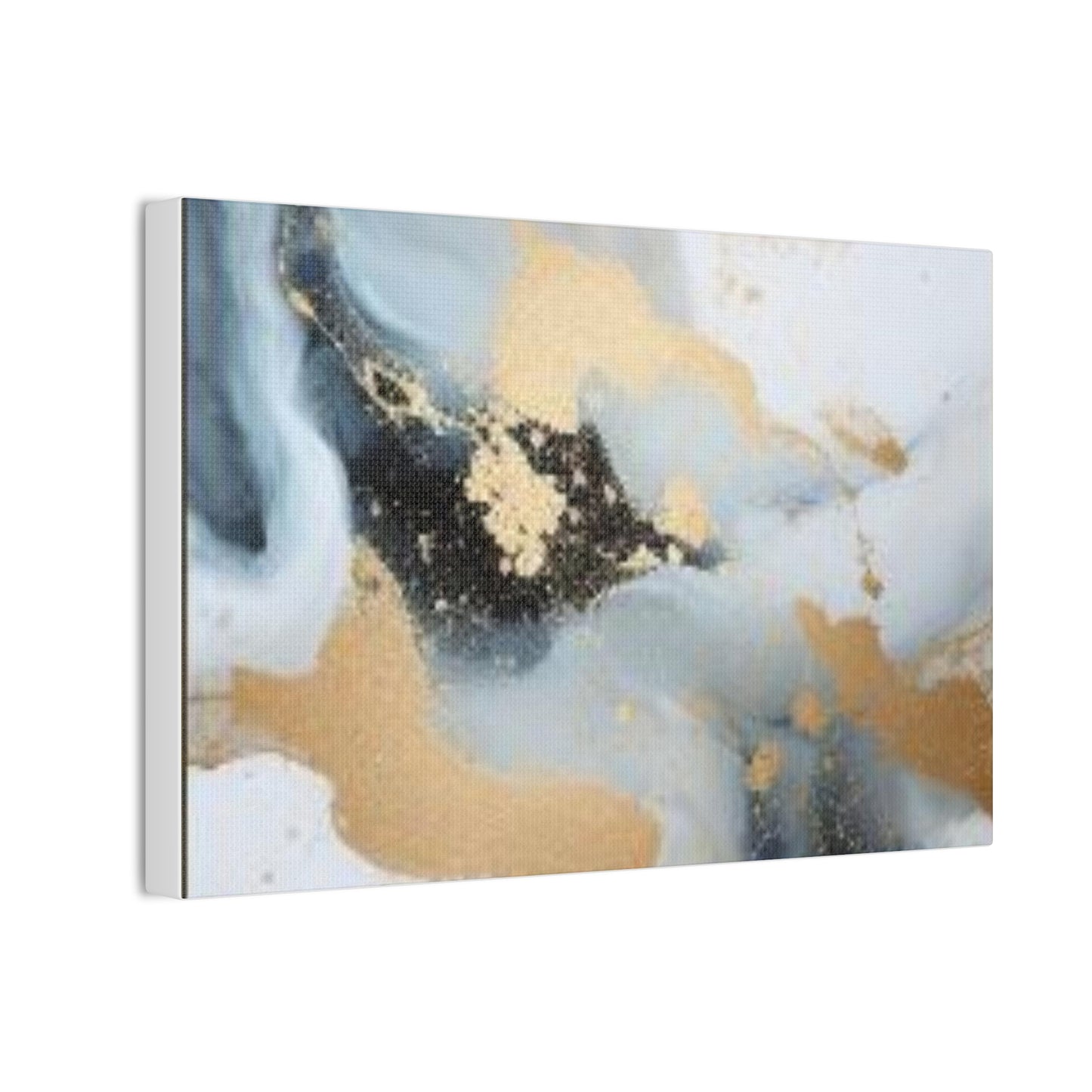 Gold and Black Elegance: A Symphony of Sophistication Canvas Print