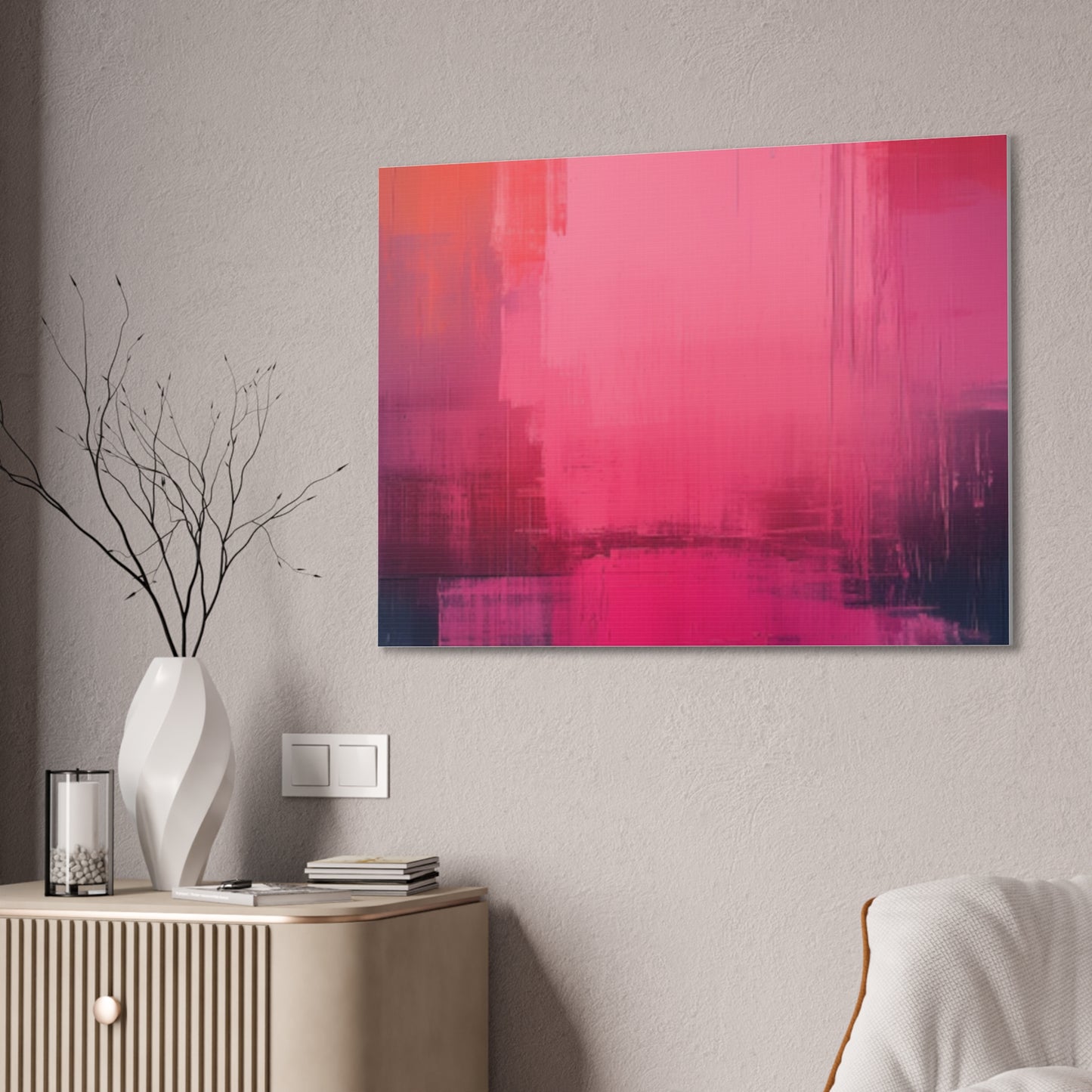 In The Pink: A Symphony of Sophistication Canvas Print