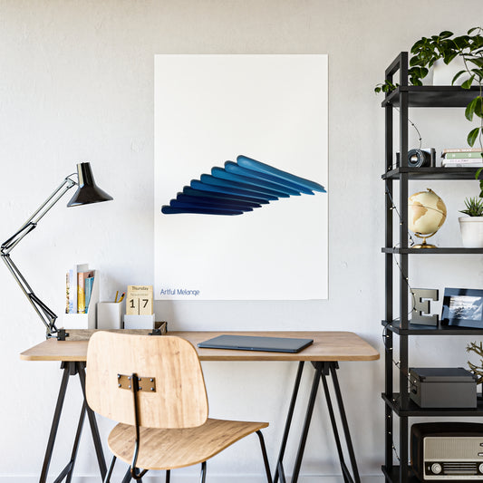 Spectrum Stacks: A Colorful Daydream in Poster Prints/ Blue Wave