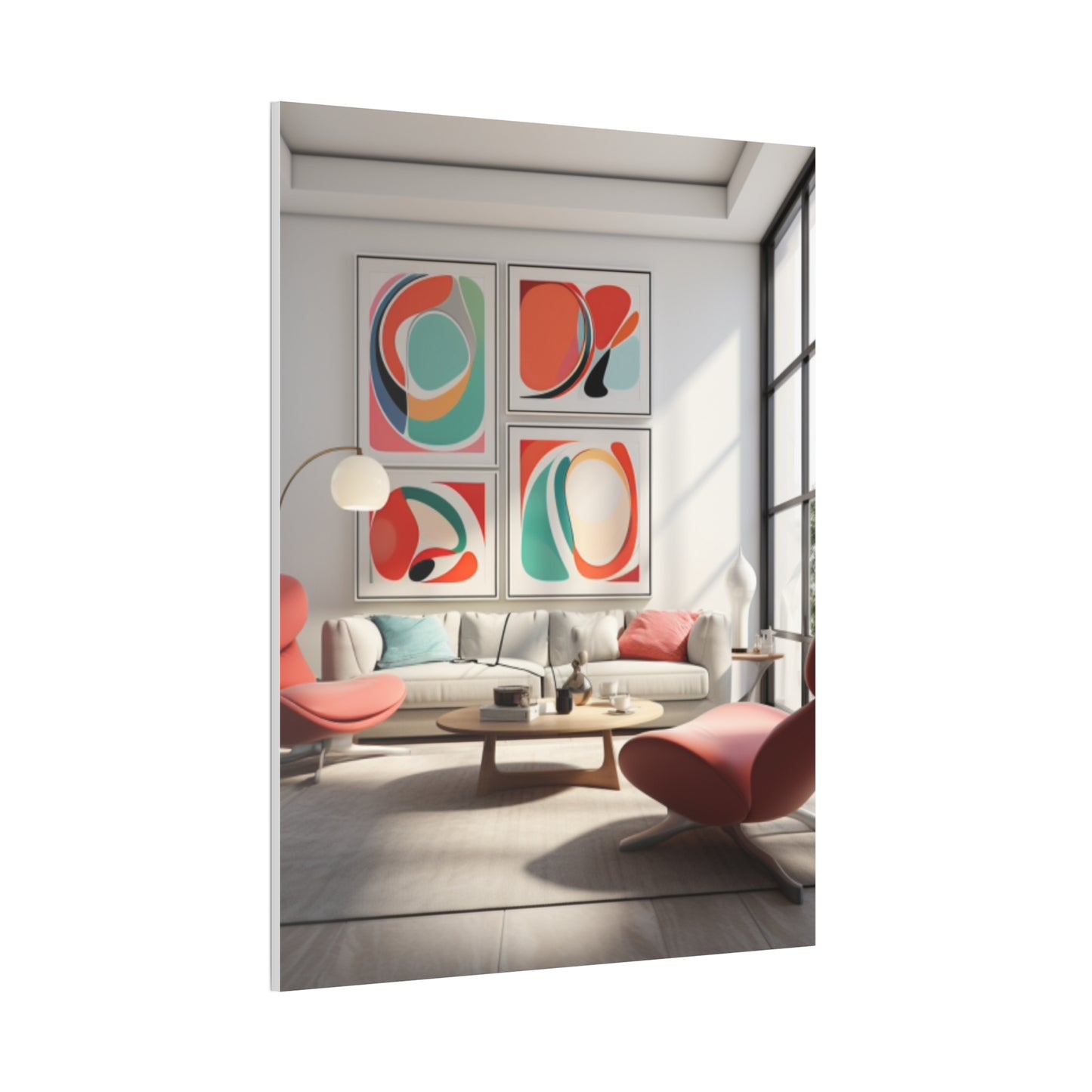 Timeless Elegance: Refined Pink Hues Canvas Print for Sophisticated Living Spaces