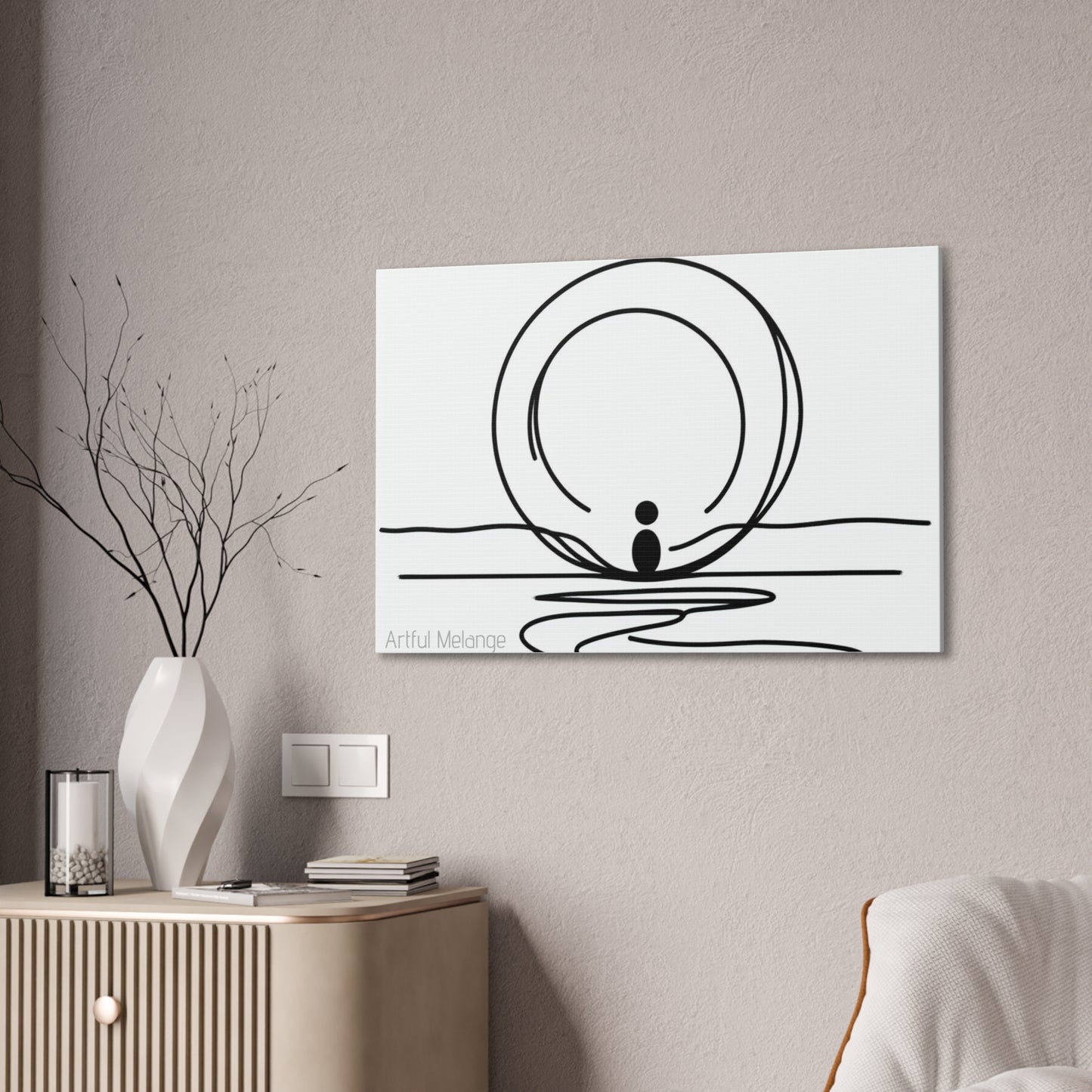 Primary Elegance: A Symphony of Sophistication Canvas Print