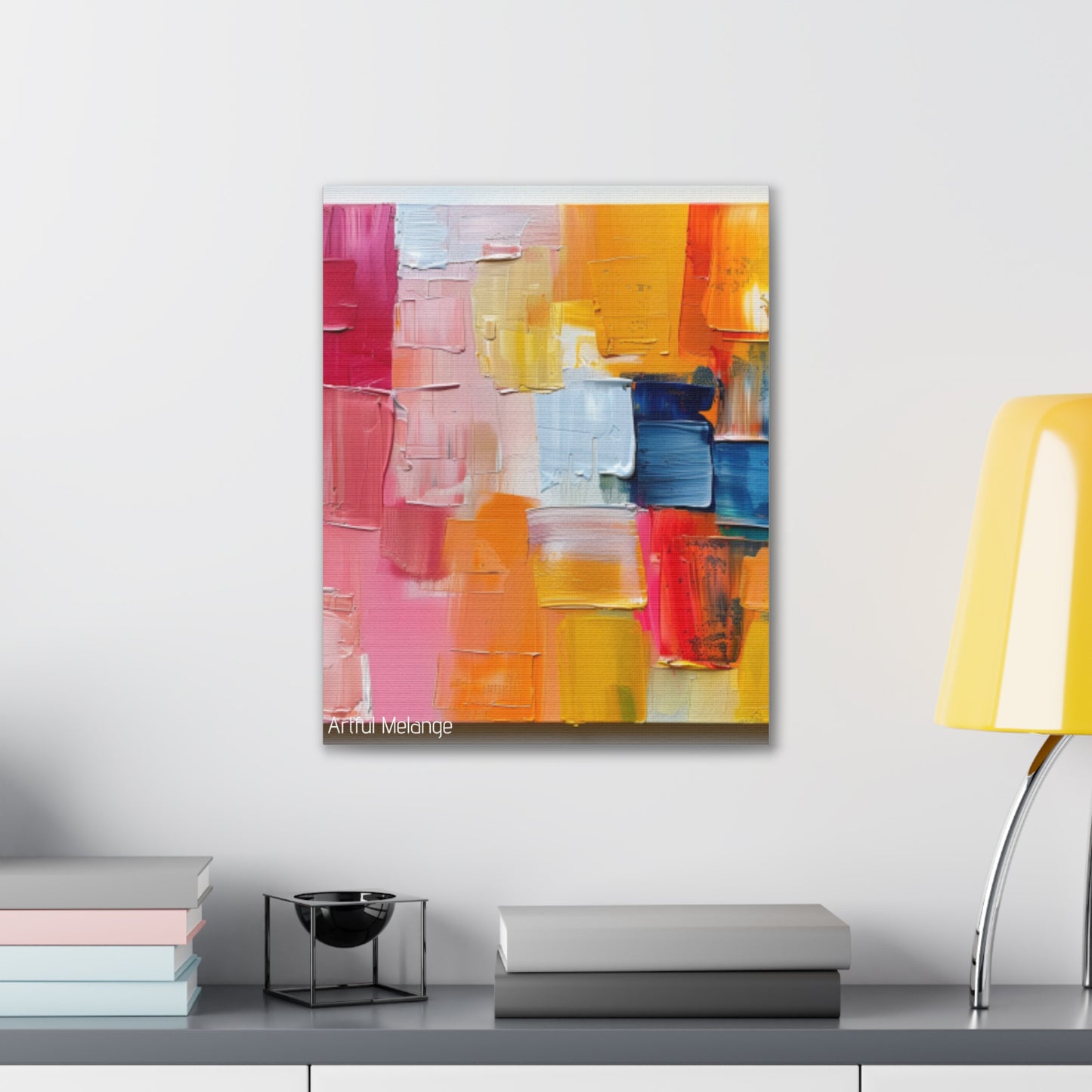 Primary Elegance: A Symphony of Sophistication Canvas Print