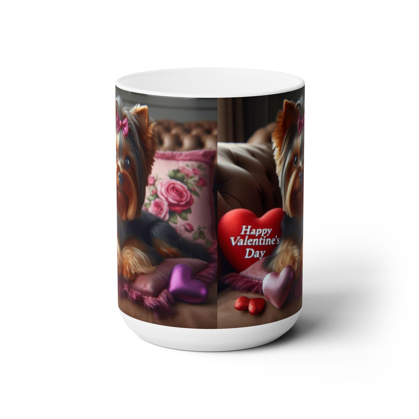 Love Paws- Yorkshire Terrier Valentine's Day Mug 15oz