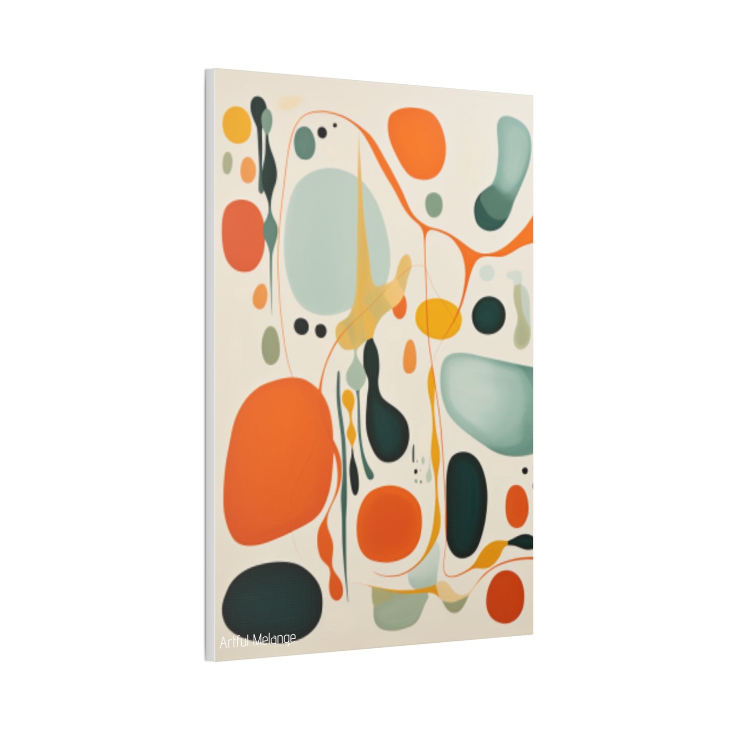 Primary Elegance: A Symphony of Sophistication Canvas Print