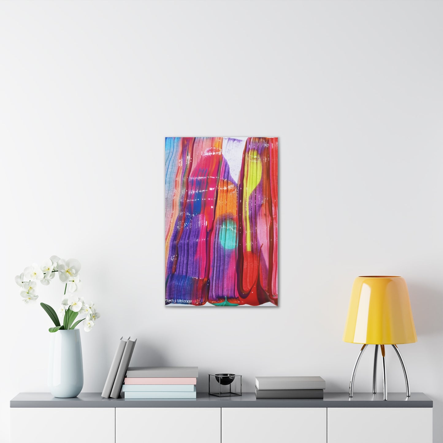 Primary Elegance: A Symphony of Sophistication Canvas Print