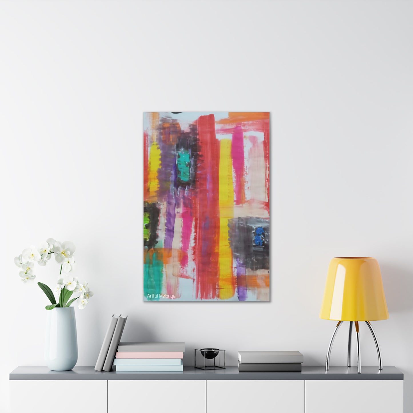 Primary Elegance: A Symphony of Sophistication Canvas Print