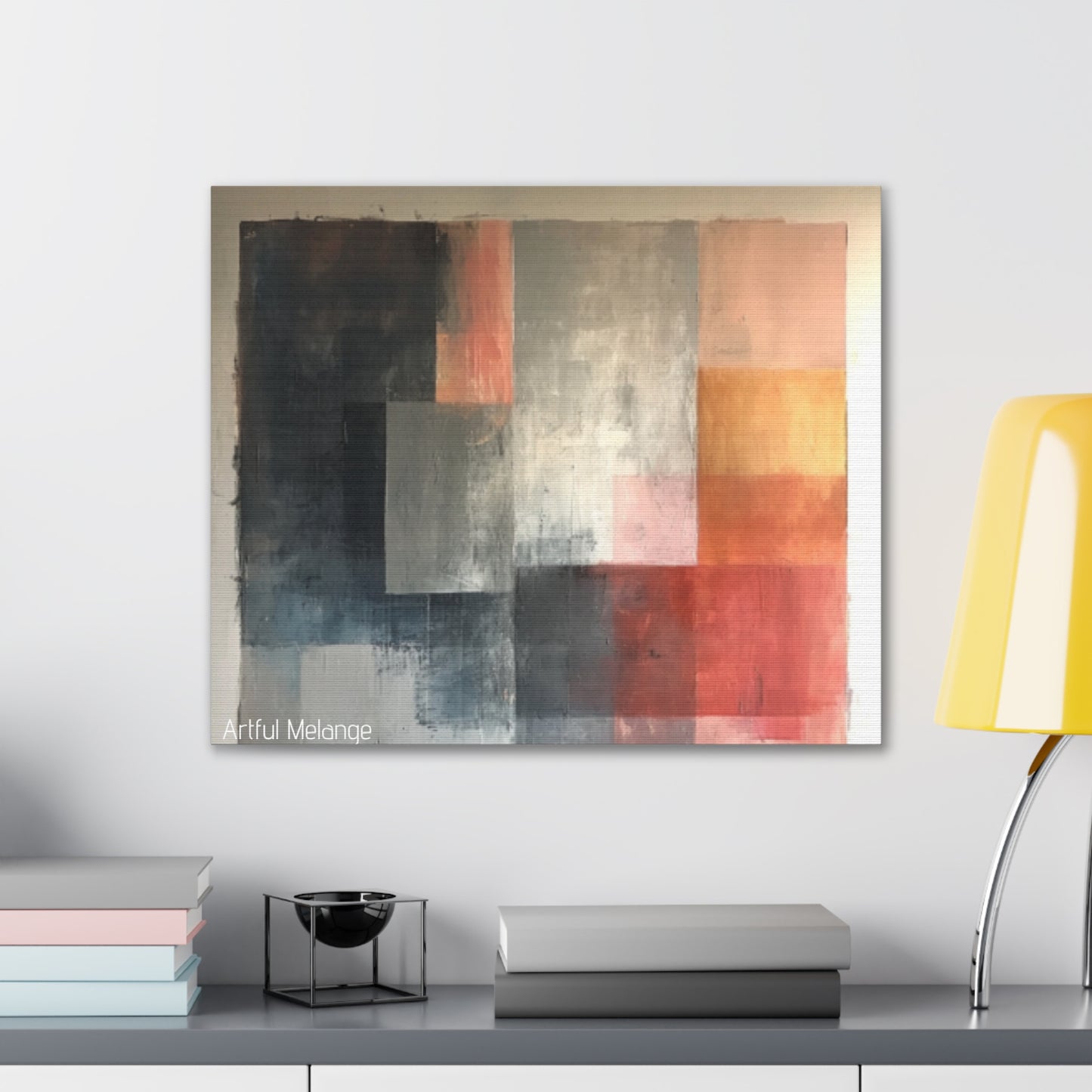 Primary Elegance: A Symphony of Sophistication Canvas Print