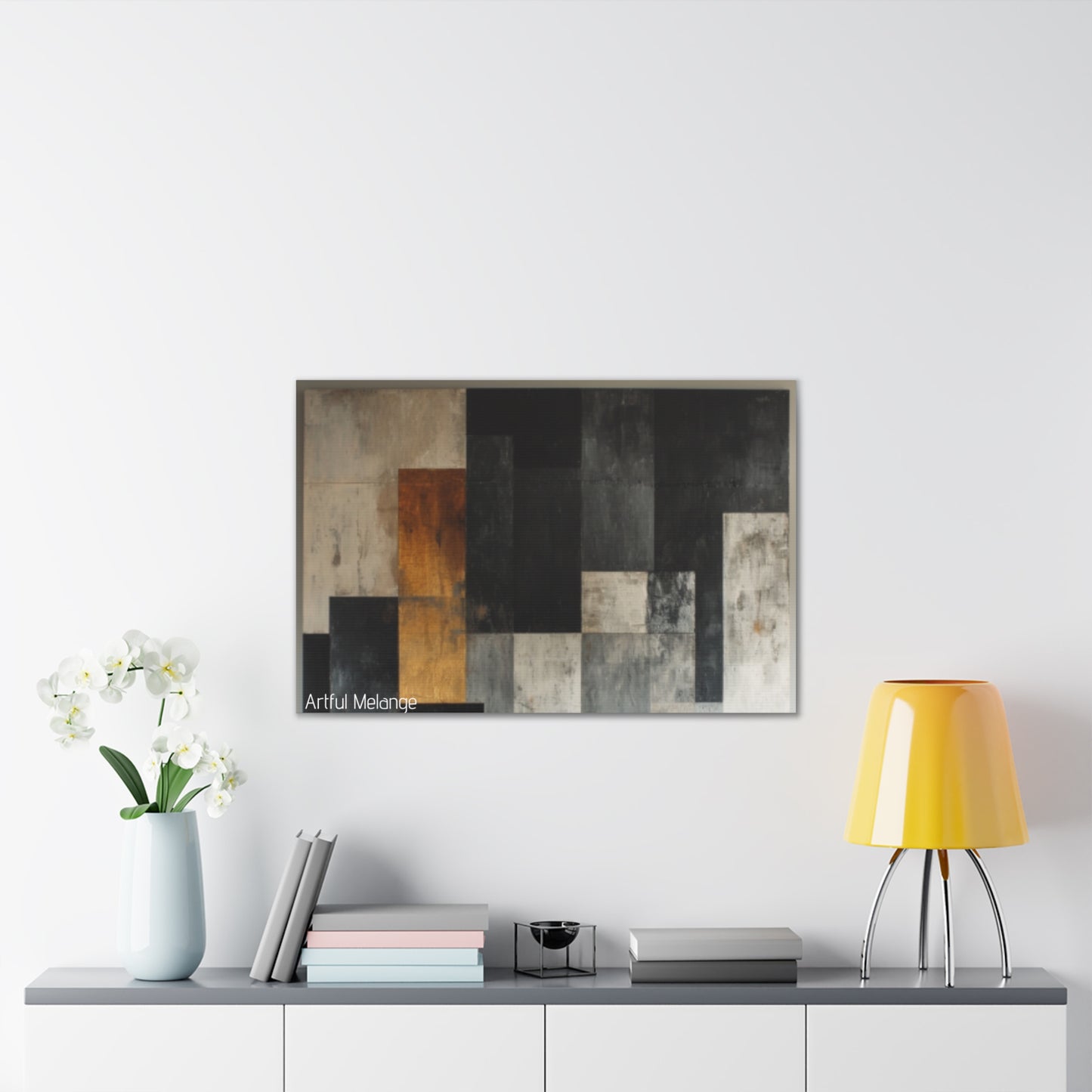 Primary Elegance: A Symphony of Sophistication Canvas Print