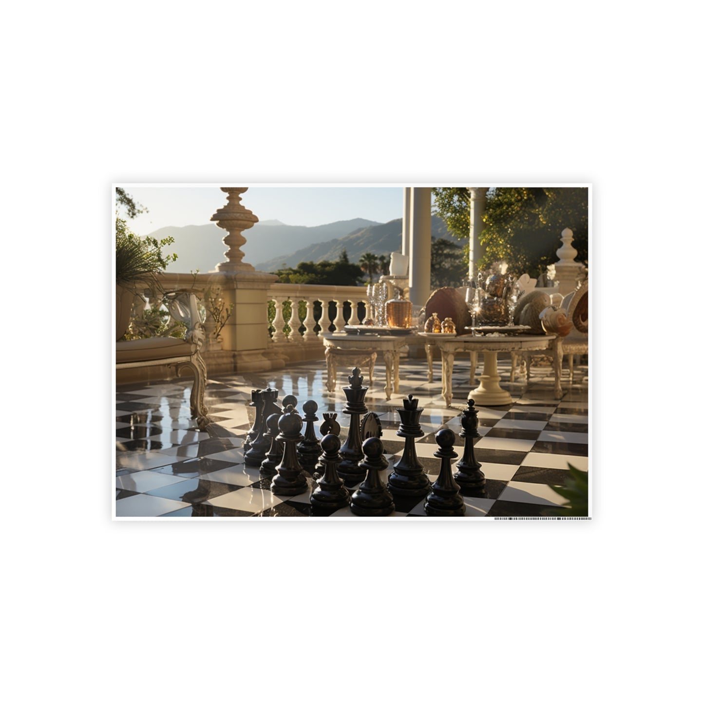 Grandmaster Majesty- Chess Set Poster Print Series