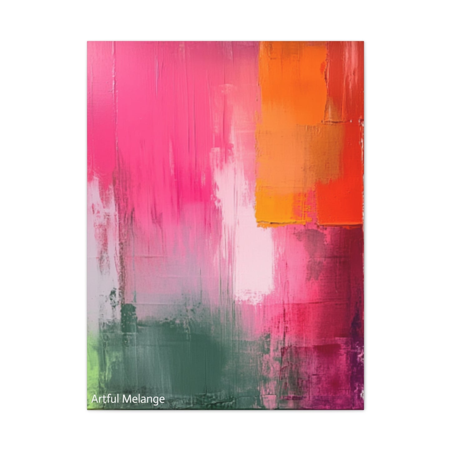 Acrylic Abstract Canvas Print - Richly Textured Artistry