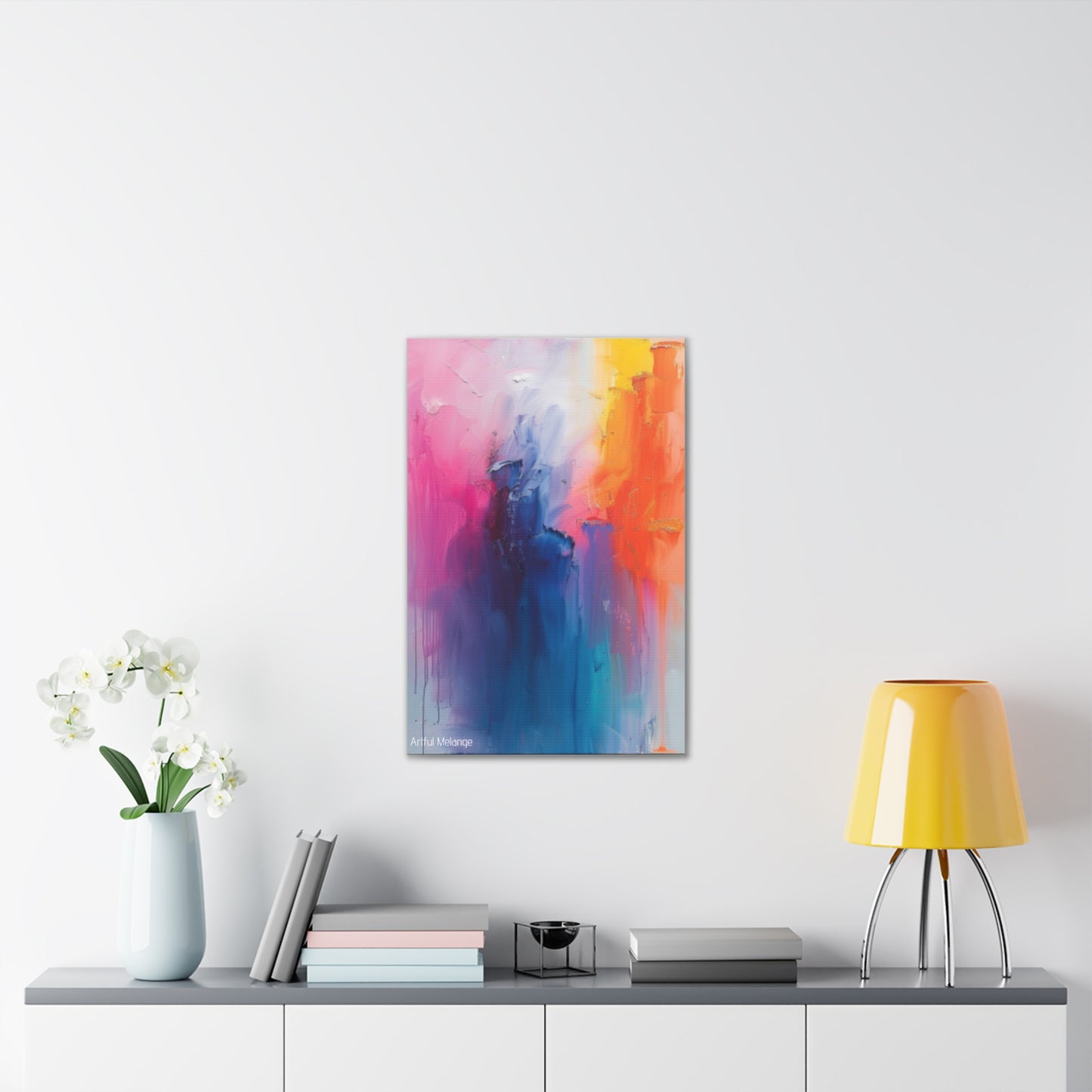 Primary Elegance: A Symphony of Sophistication Canvas Print