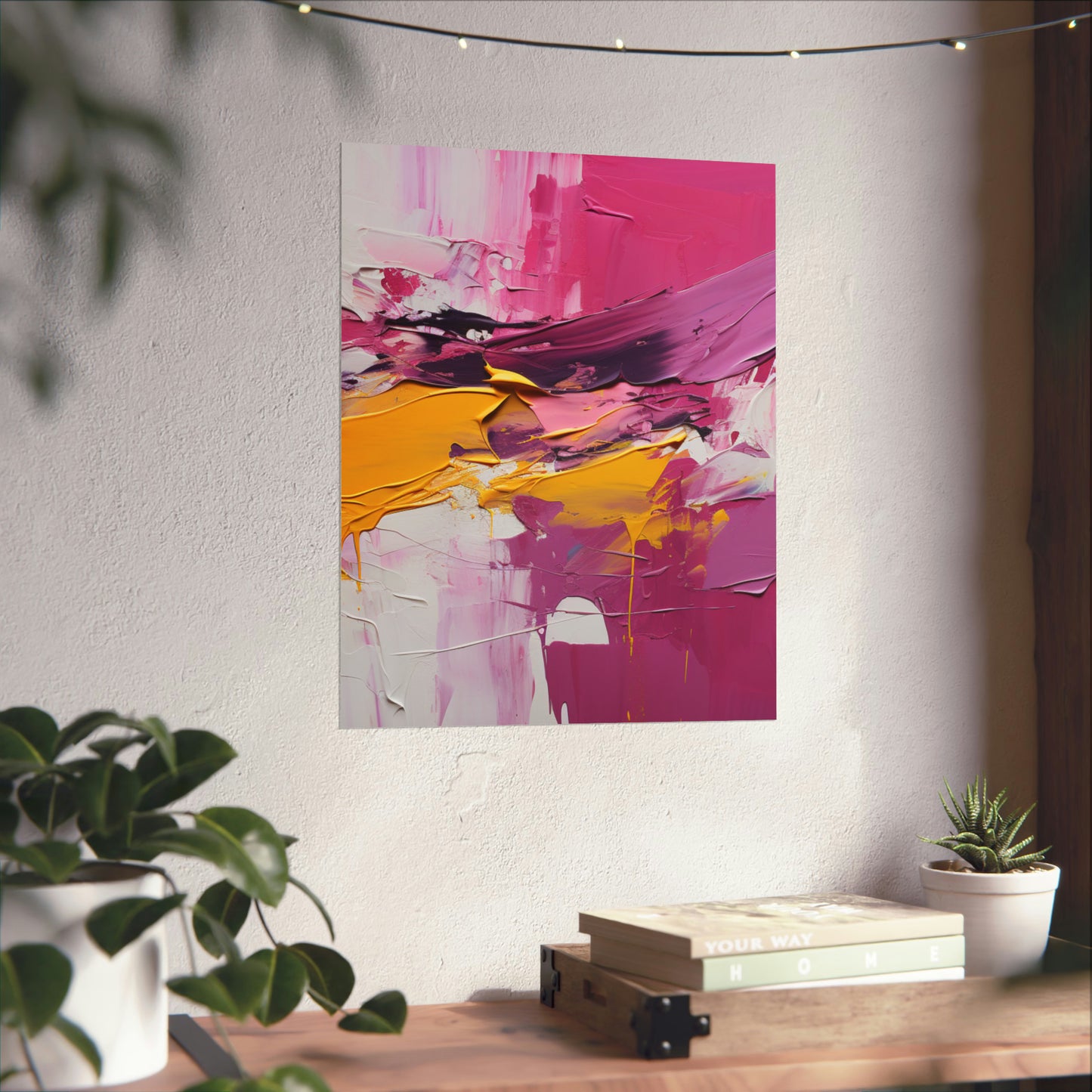 Radiant Harmony Matte Vertical Canvas Poster