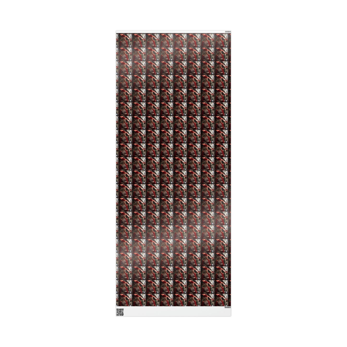 Afro-Centric Queen Claus Holiday Wrapping Paper - Dark & Rich Textured Design