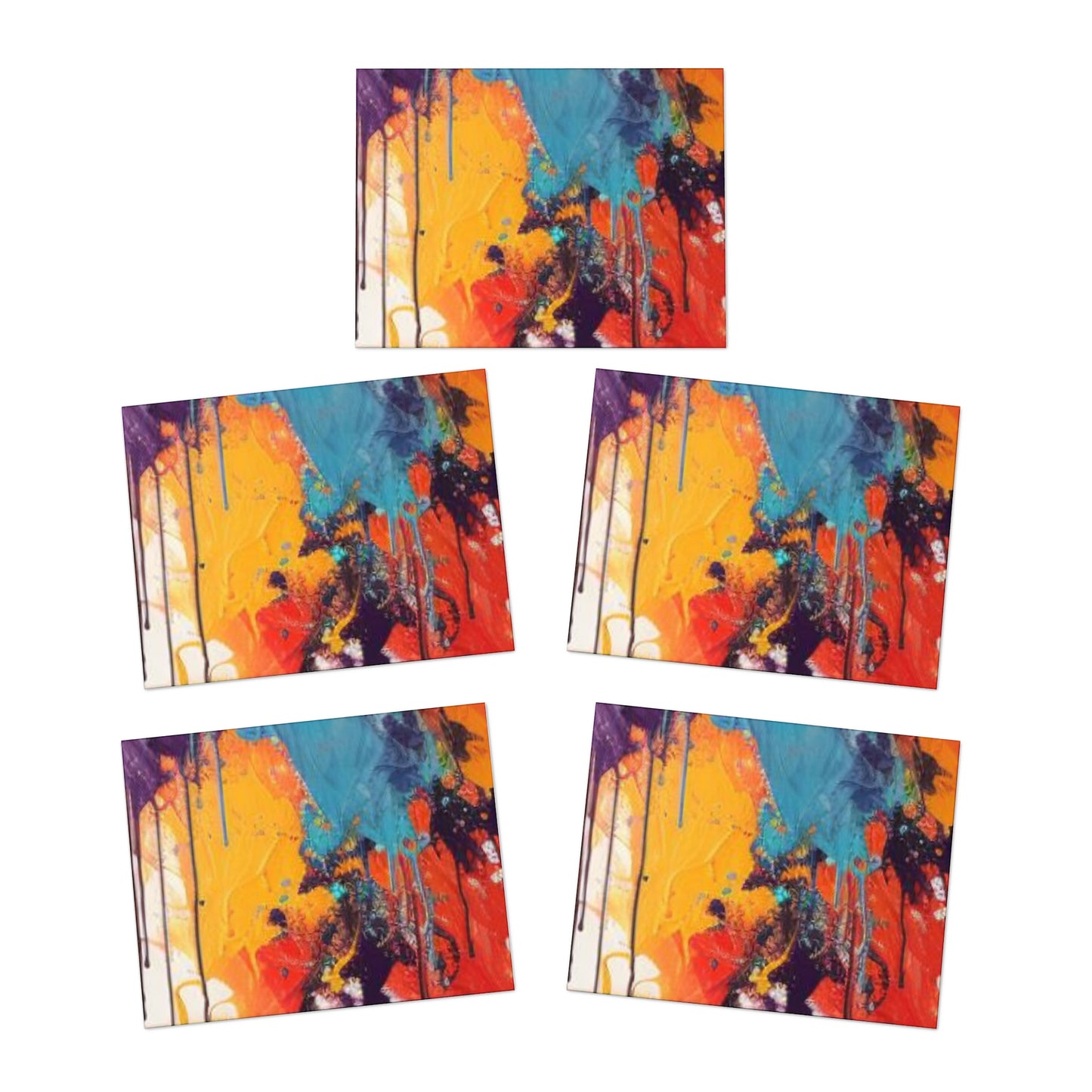 Elegance in Ink:  Abstract Art Note Card Set(5-Pack)