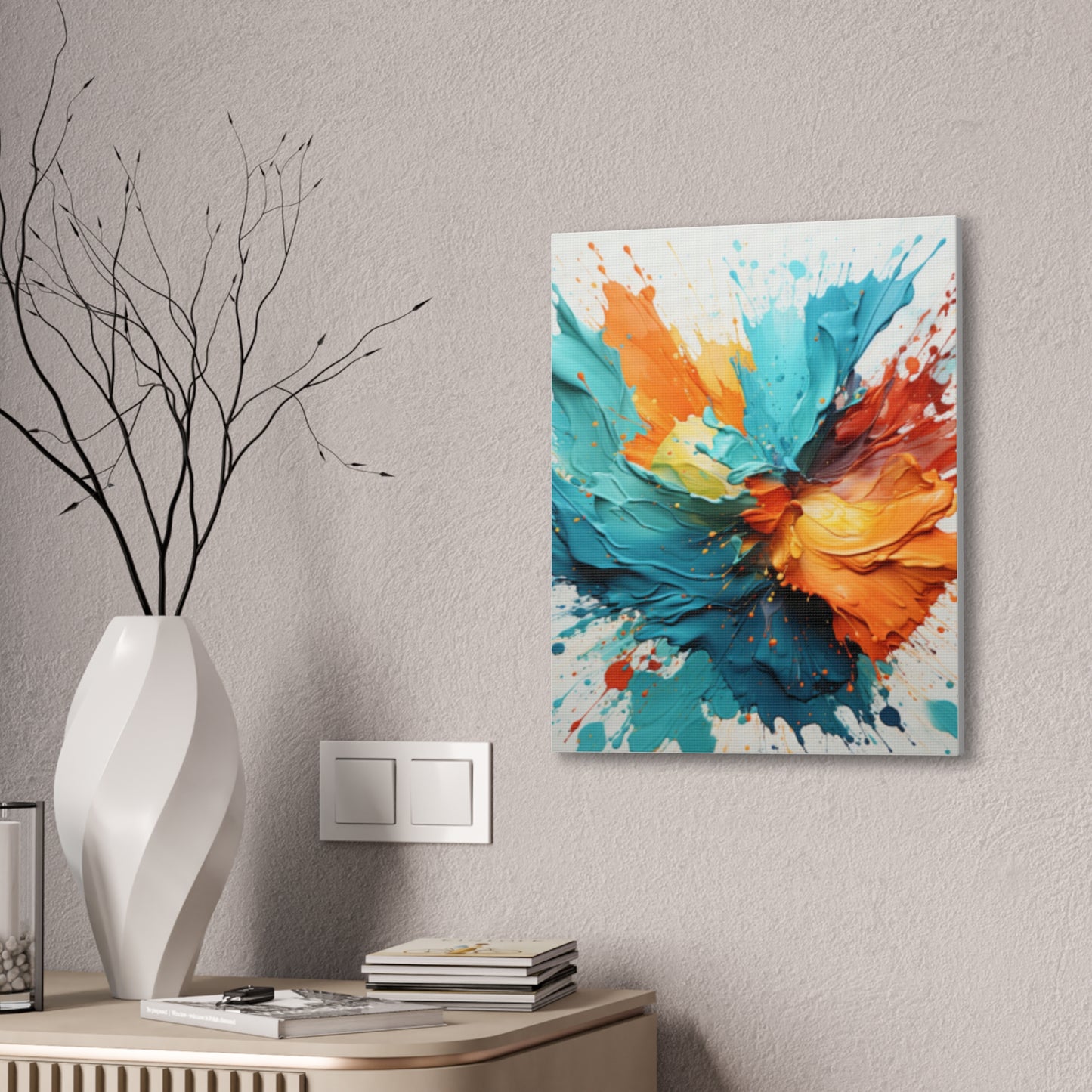 Primary Elegance: A Symphony of Sophistication Canvas Print