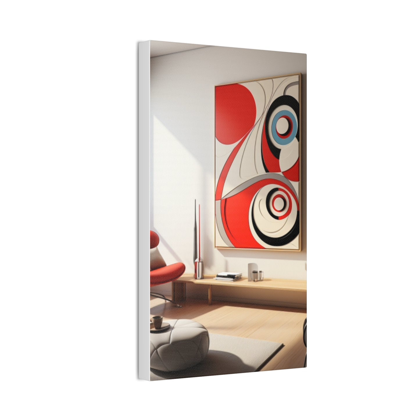 Crimson Elegance: A Symphony of Sophistication Canvas Print