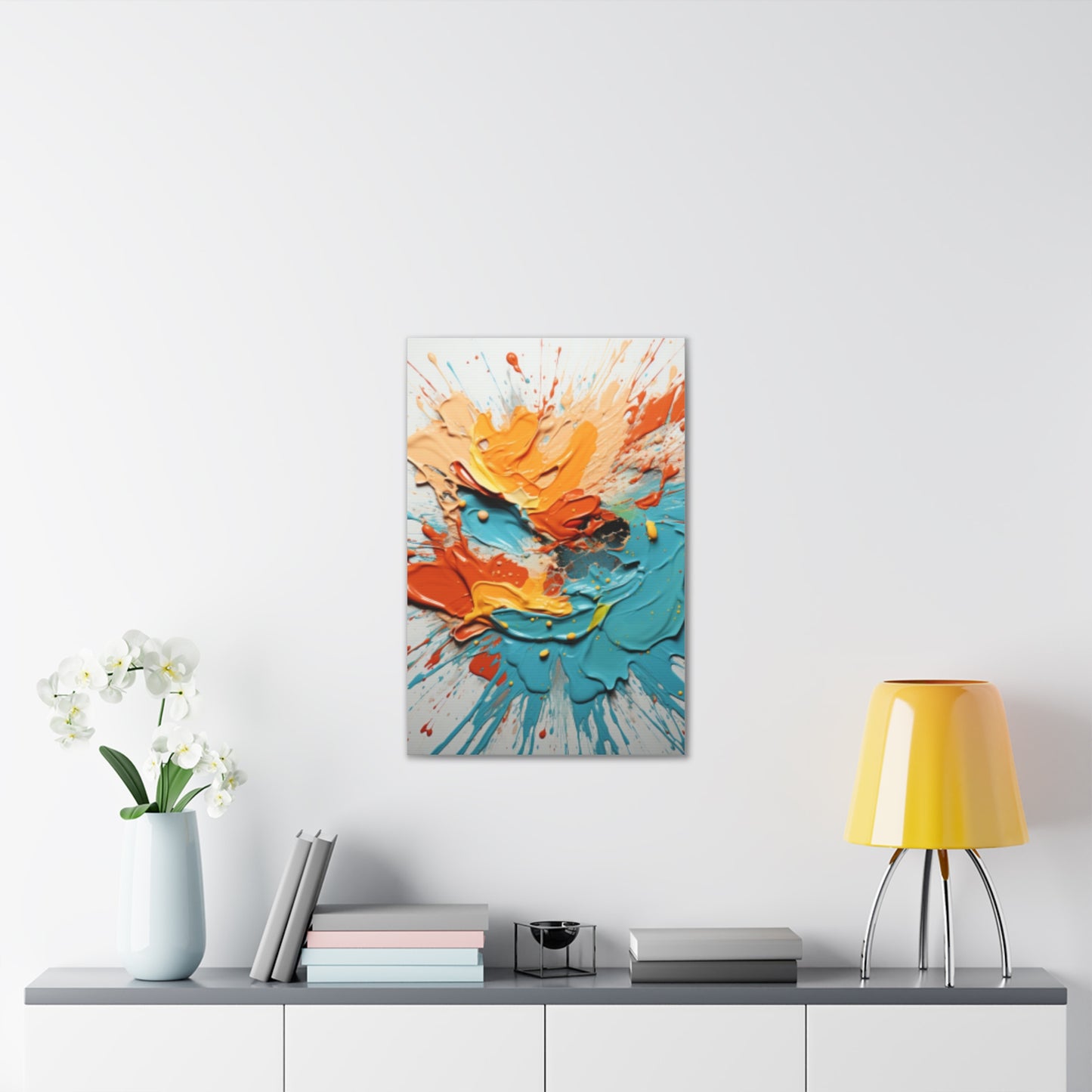 Primary Elegance: A Symphony of Sophistication Canvas Print