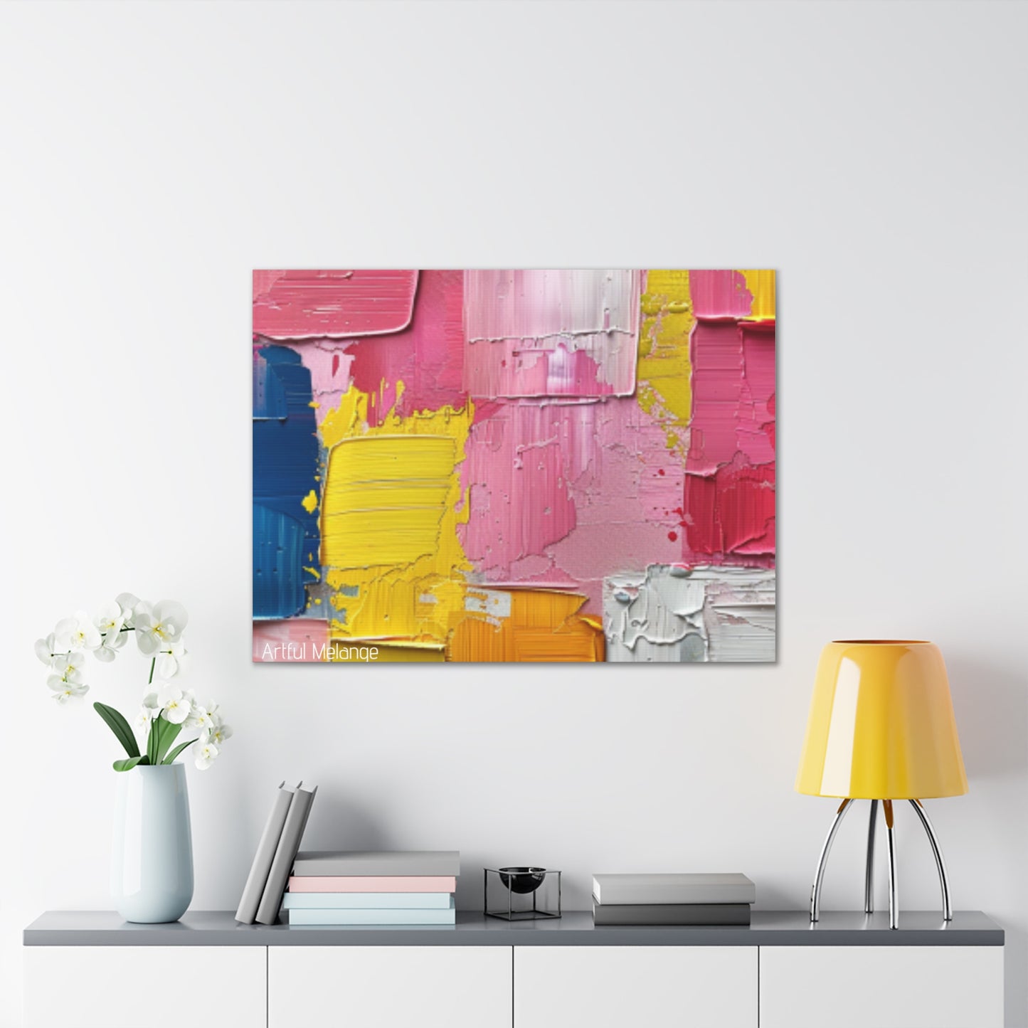 Primary Elegance: A Symphony of Sophistication Canvas Print