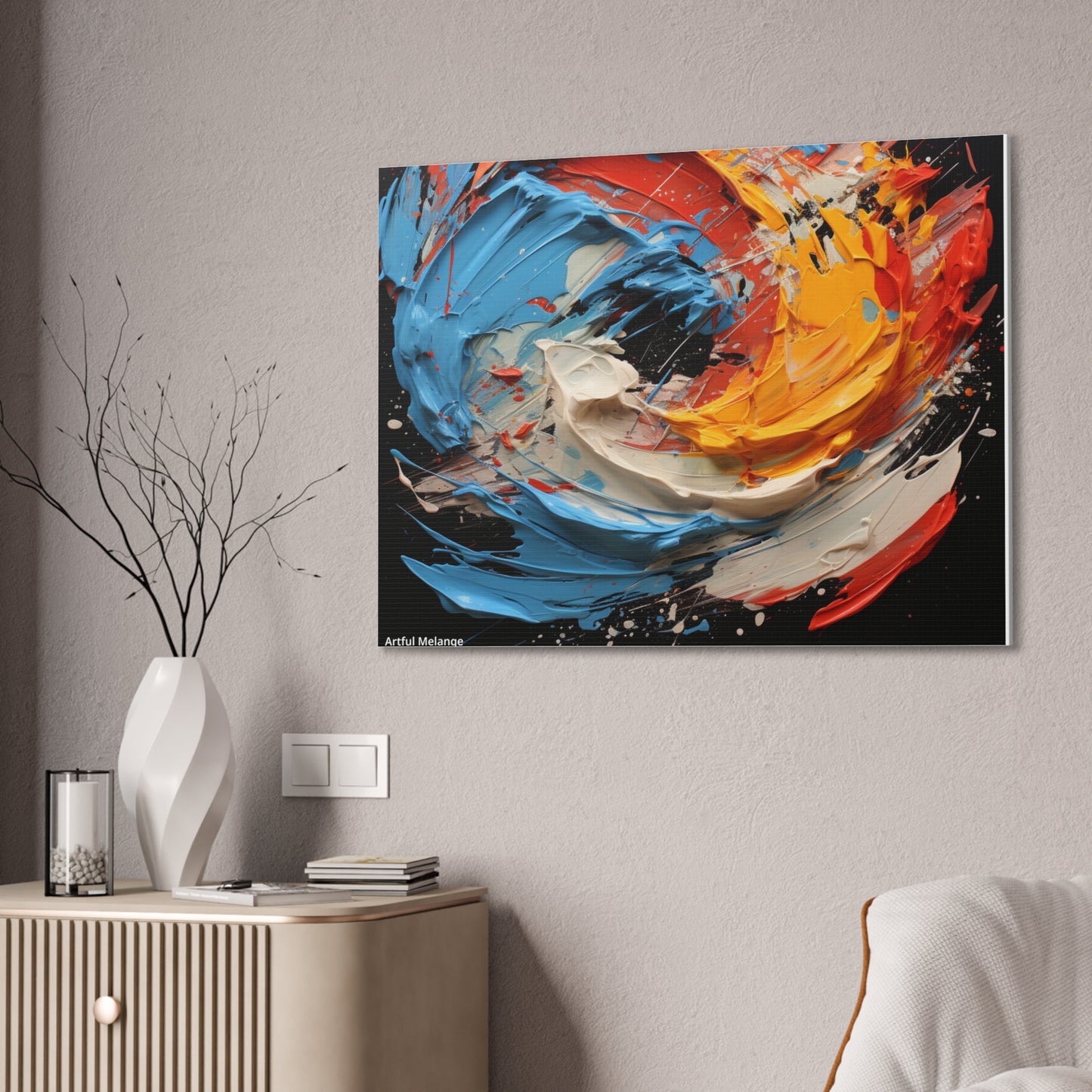 Acrylic Abstract  Canvas Print - Richly Textured Artistry