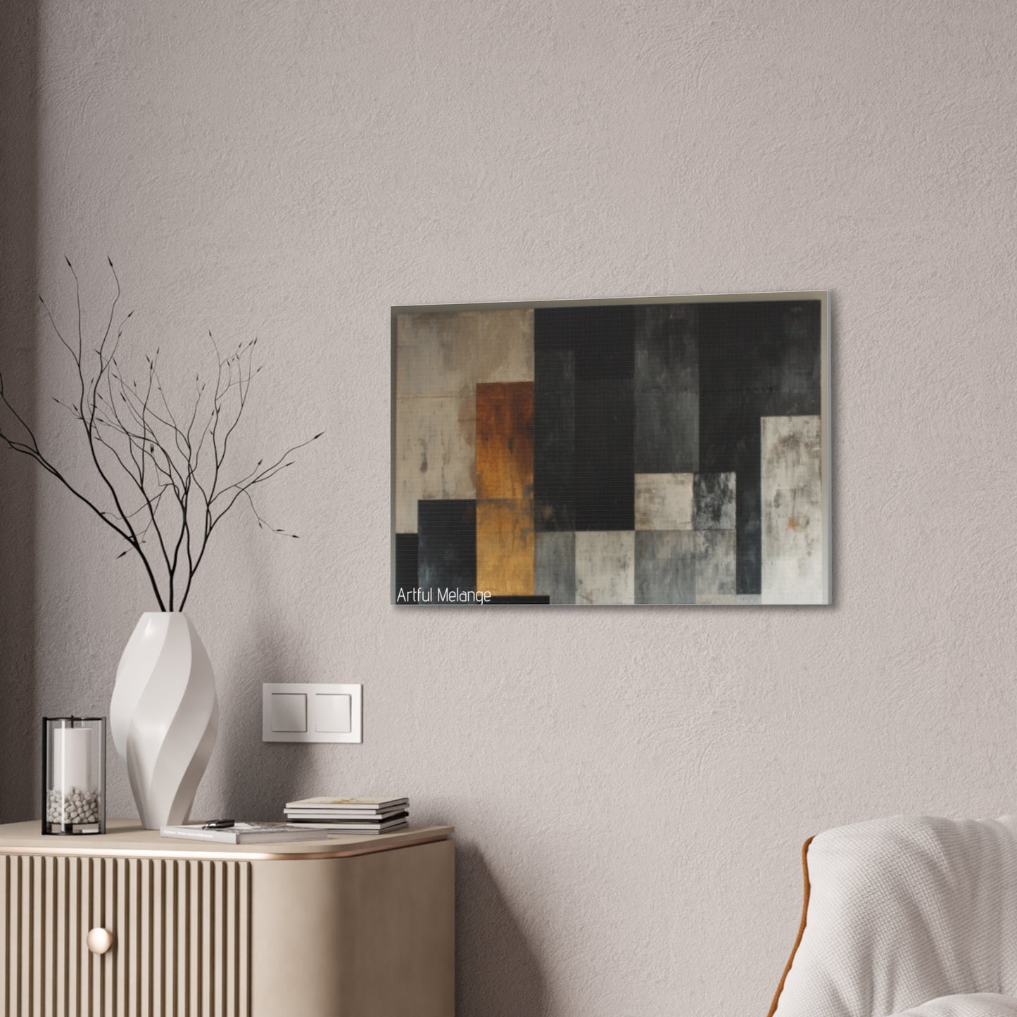 Primary Elegance: A Symphony of Sophistication Canvas Print