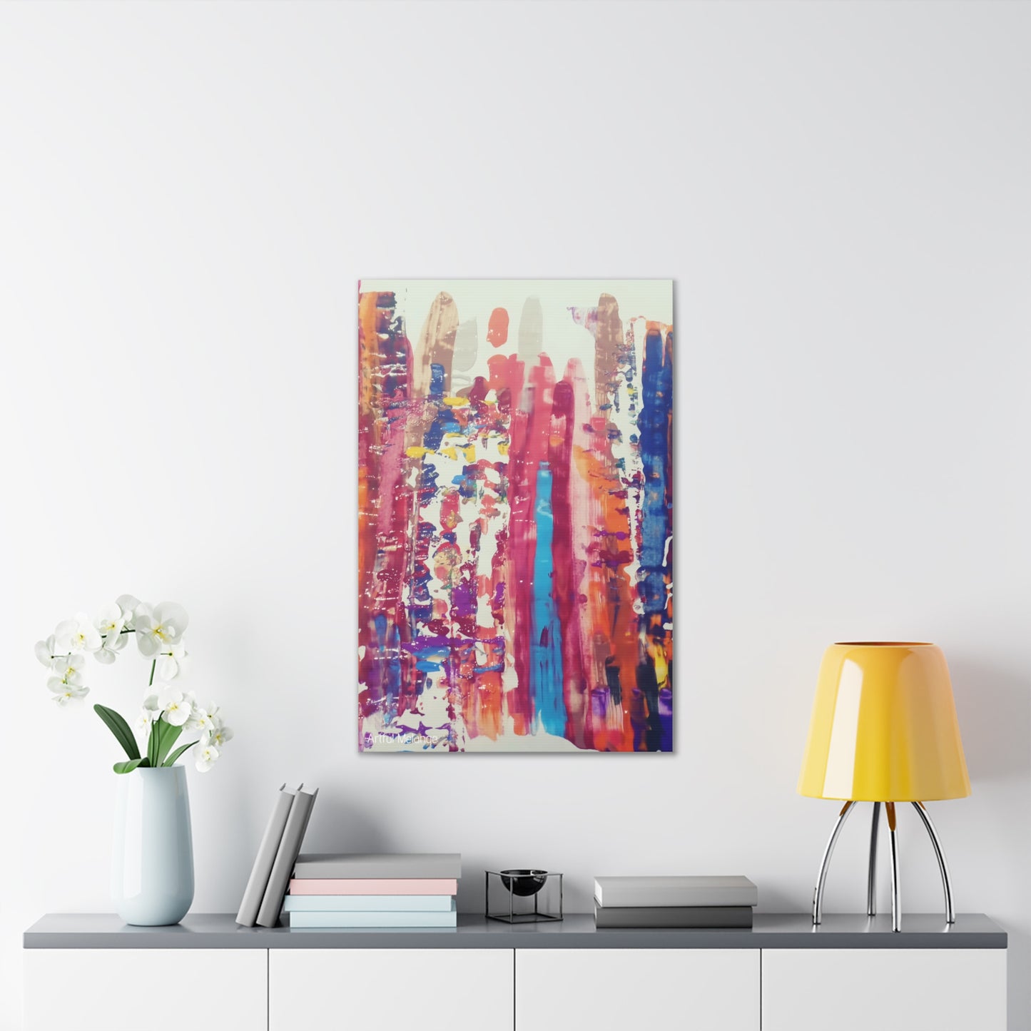 Primary Elegance: A Symphony of Sophistication Canvas Print