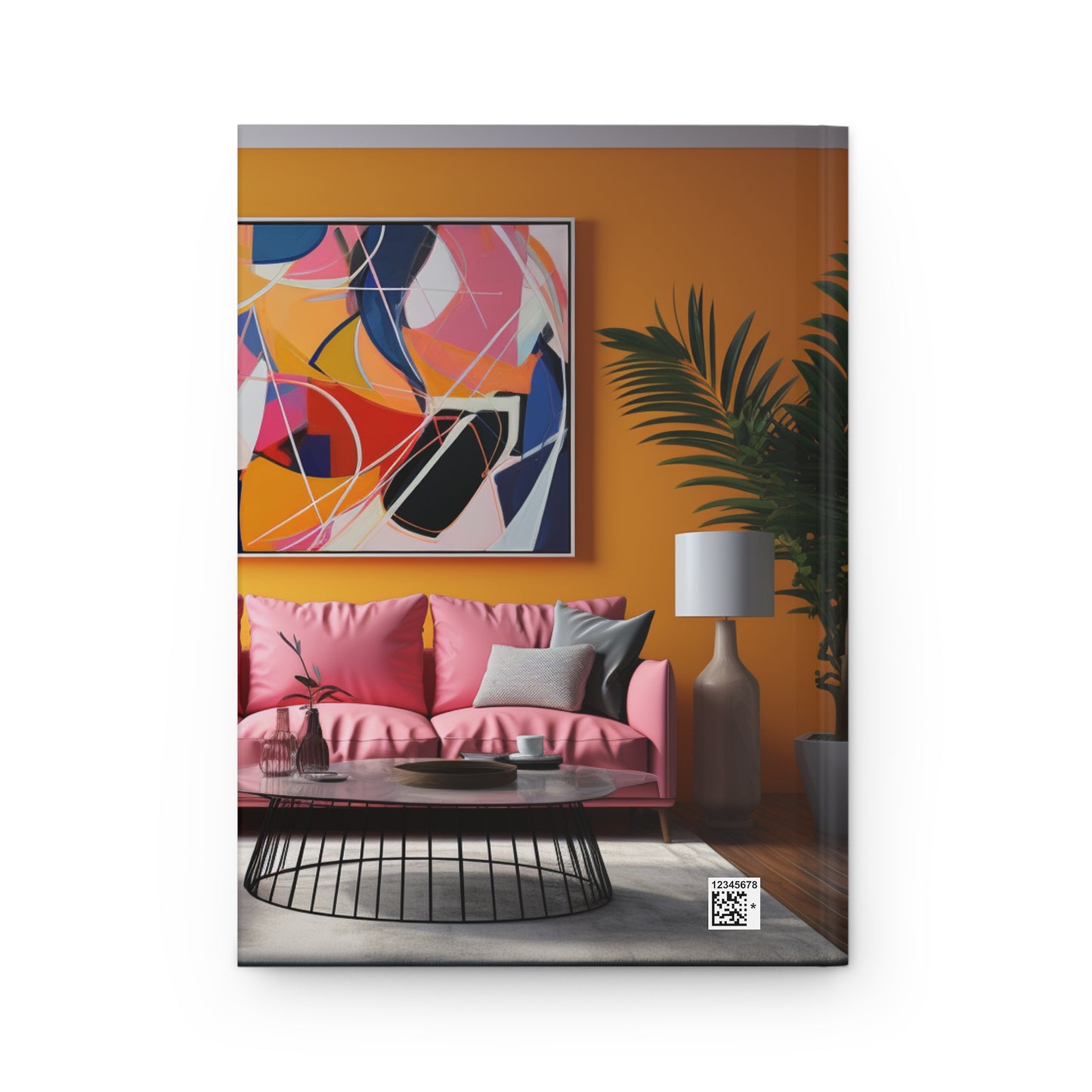 Abstract Elegance: Living Room Harmony Hardcover Journal