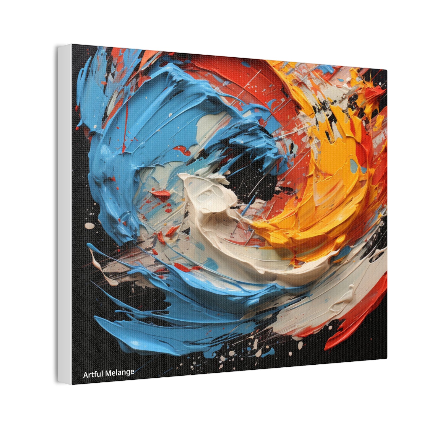 Acrylic Abstract  Canvas Print - Richly Textured Artistry