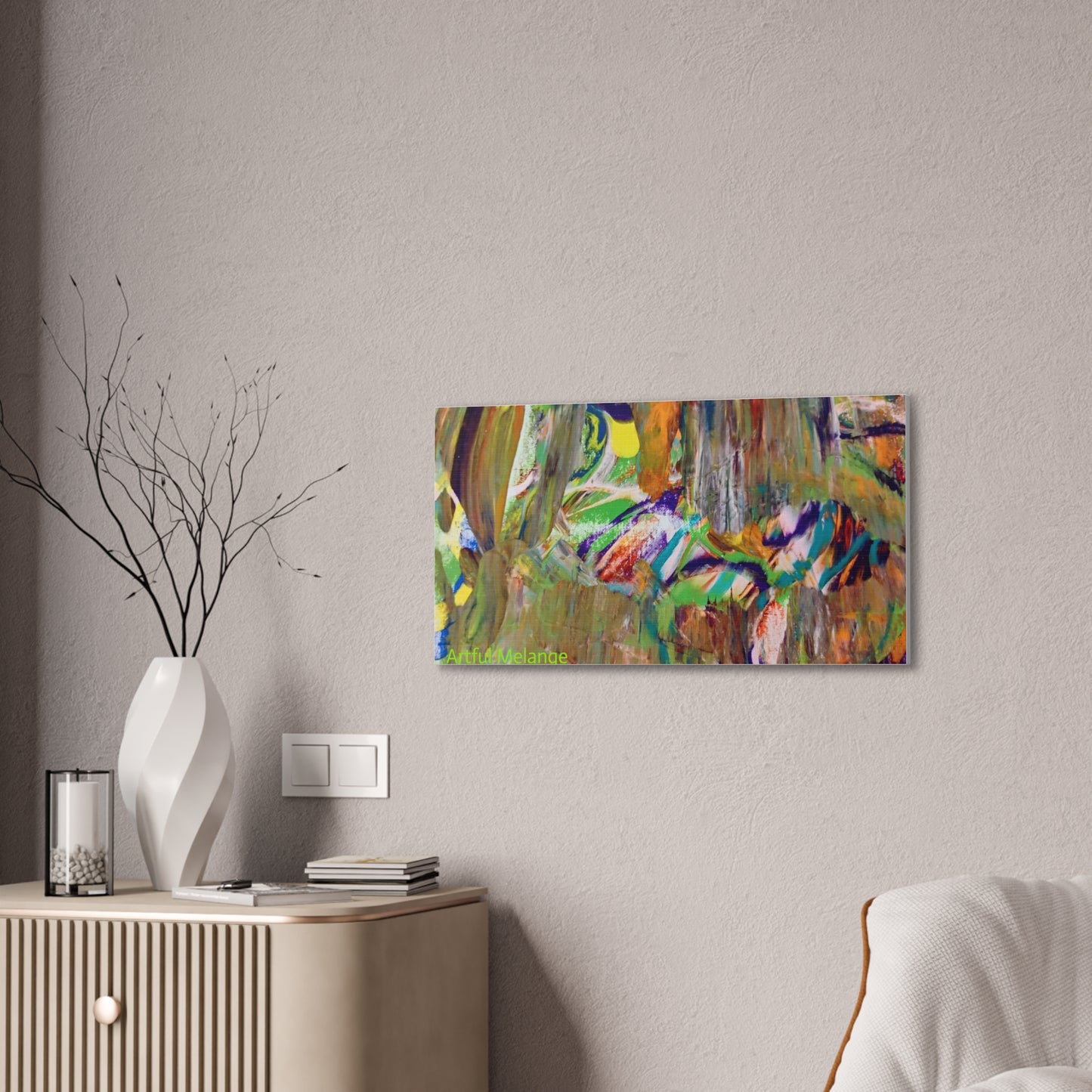 Acrylic Abstract Canvas Print - Richly Textured Artistry