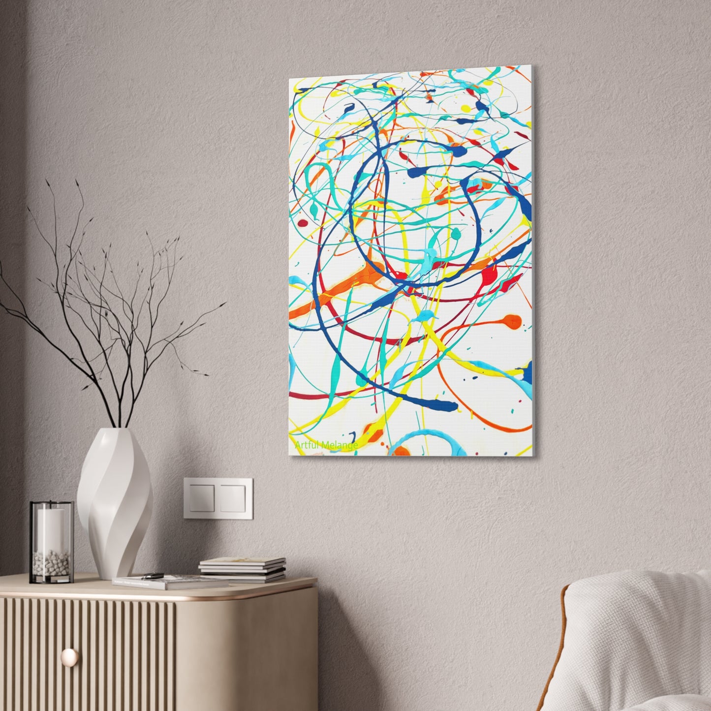 Acrylic Abstract Canvas Print - Richly Textured Artistry