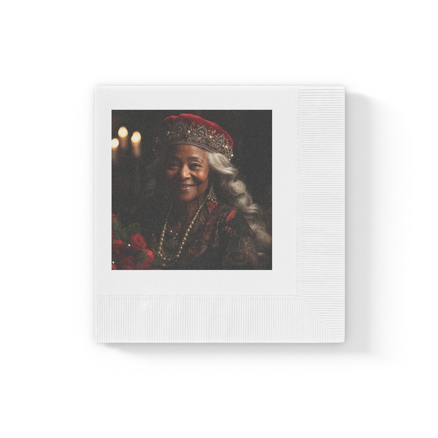 Regal Queen Claus Napkin Set 8