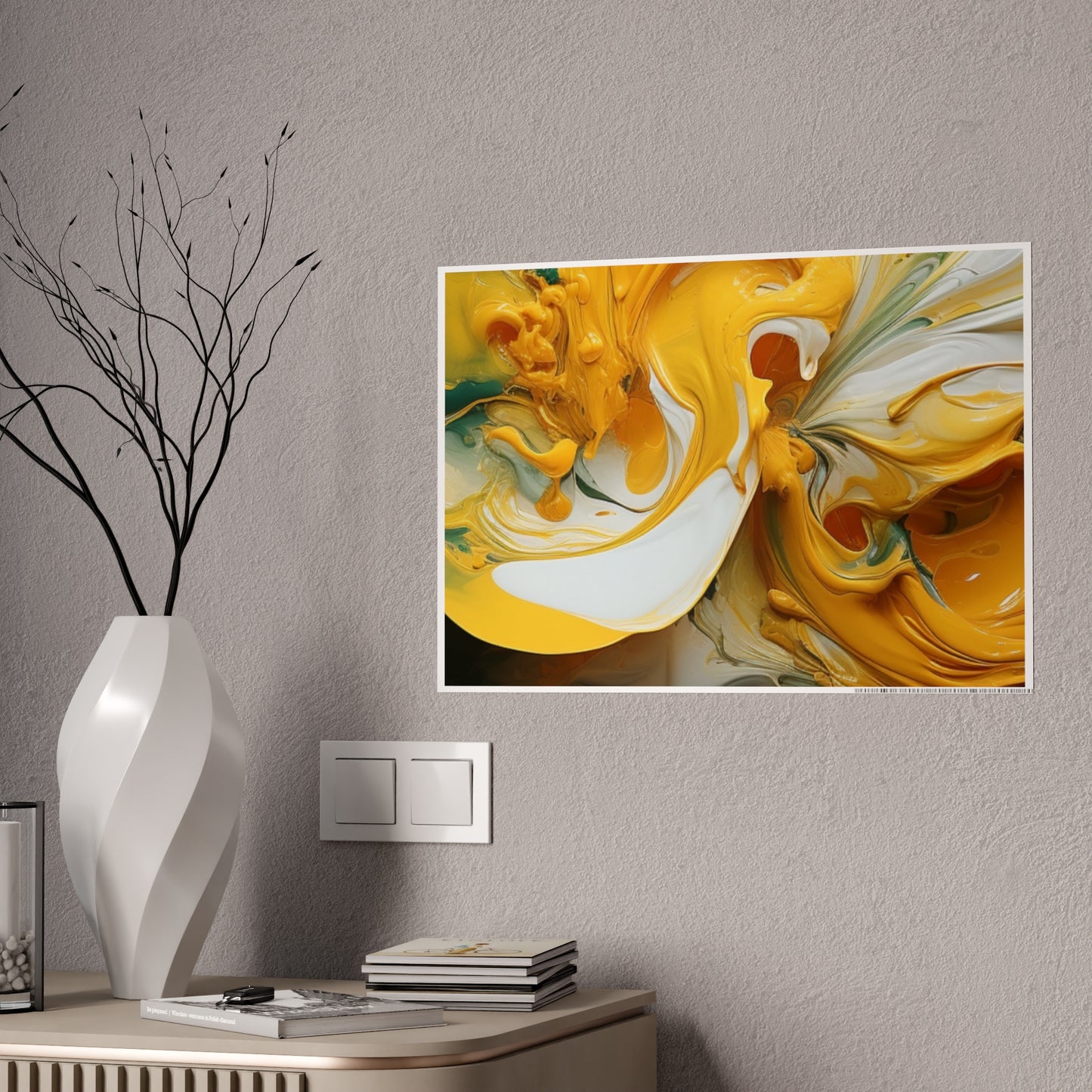 Hyper Realistic 3D Acrylic Abstract Canvas Print - Burst of Color