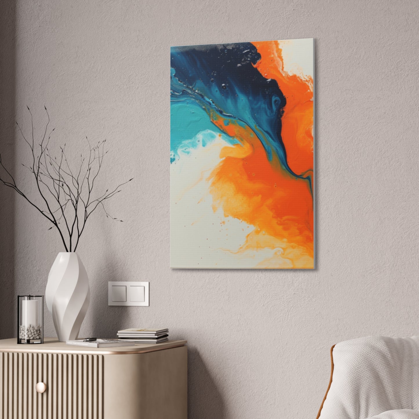 Primary Elegance: A Symphony of Sophistication Canvas Print