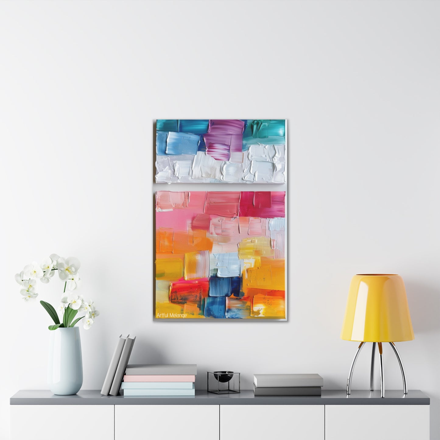 Primary Elegance: A Symphony of Sophistication Canvas Print