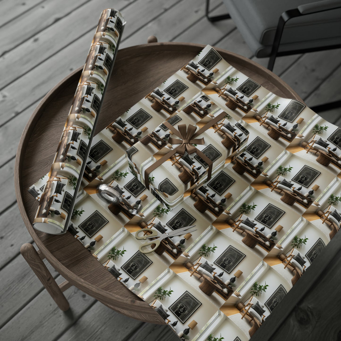 Afro Centric Wrapping Paper - Dark & Rich Textured Design