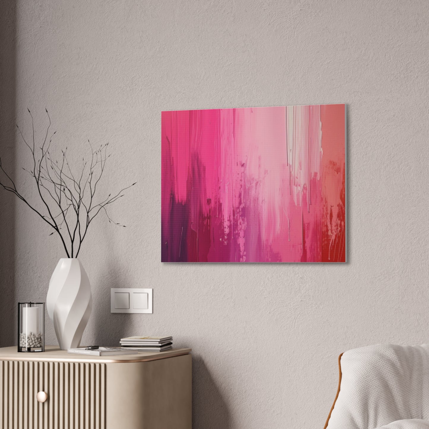 In The Pink: A Symphony of Sophistication Canvas Print