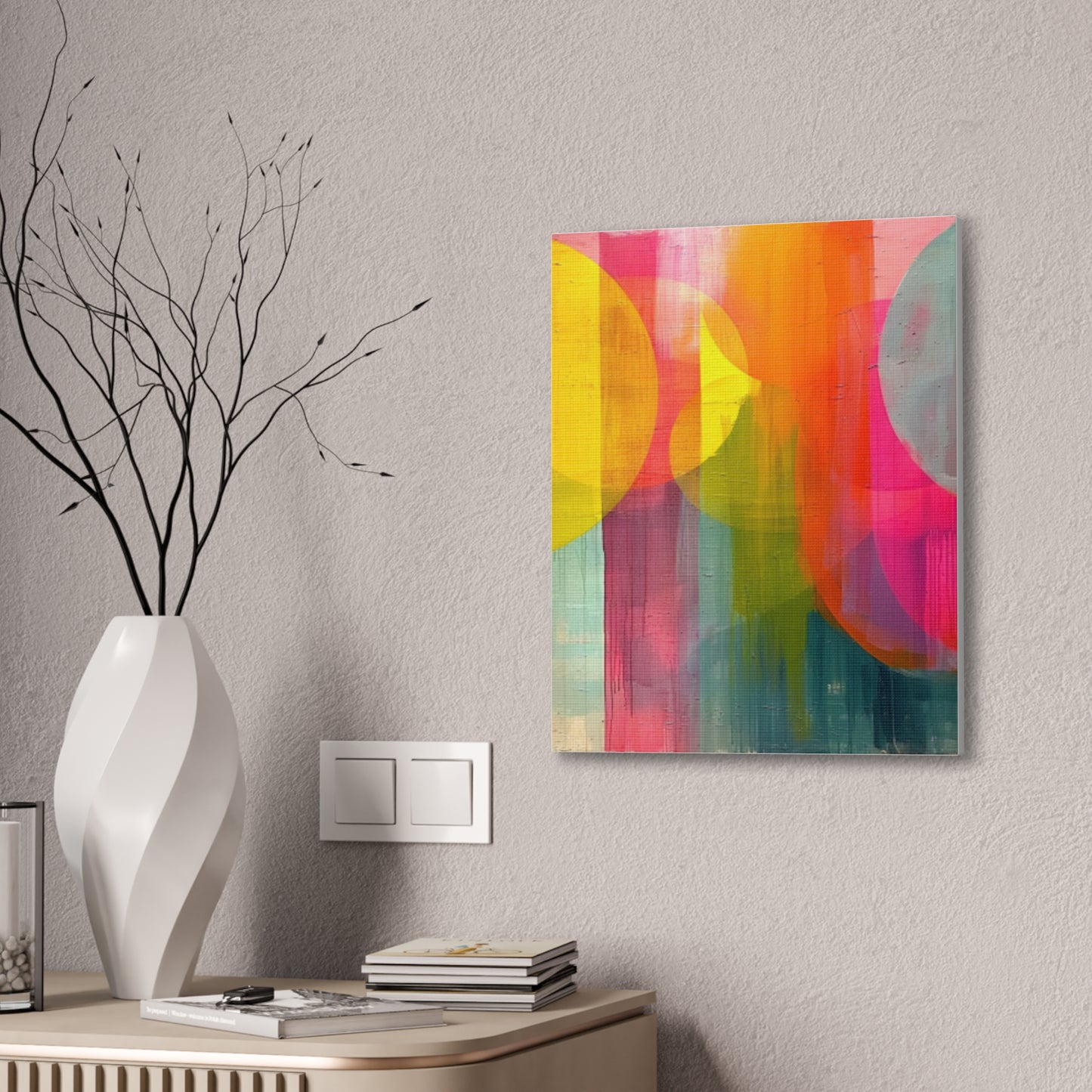 Primary Elegance: A Symphony of Sophistication Canvas Print