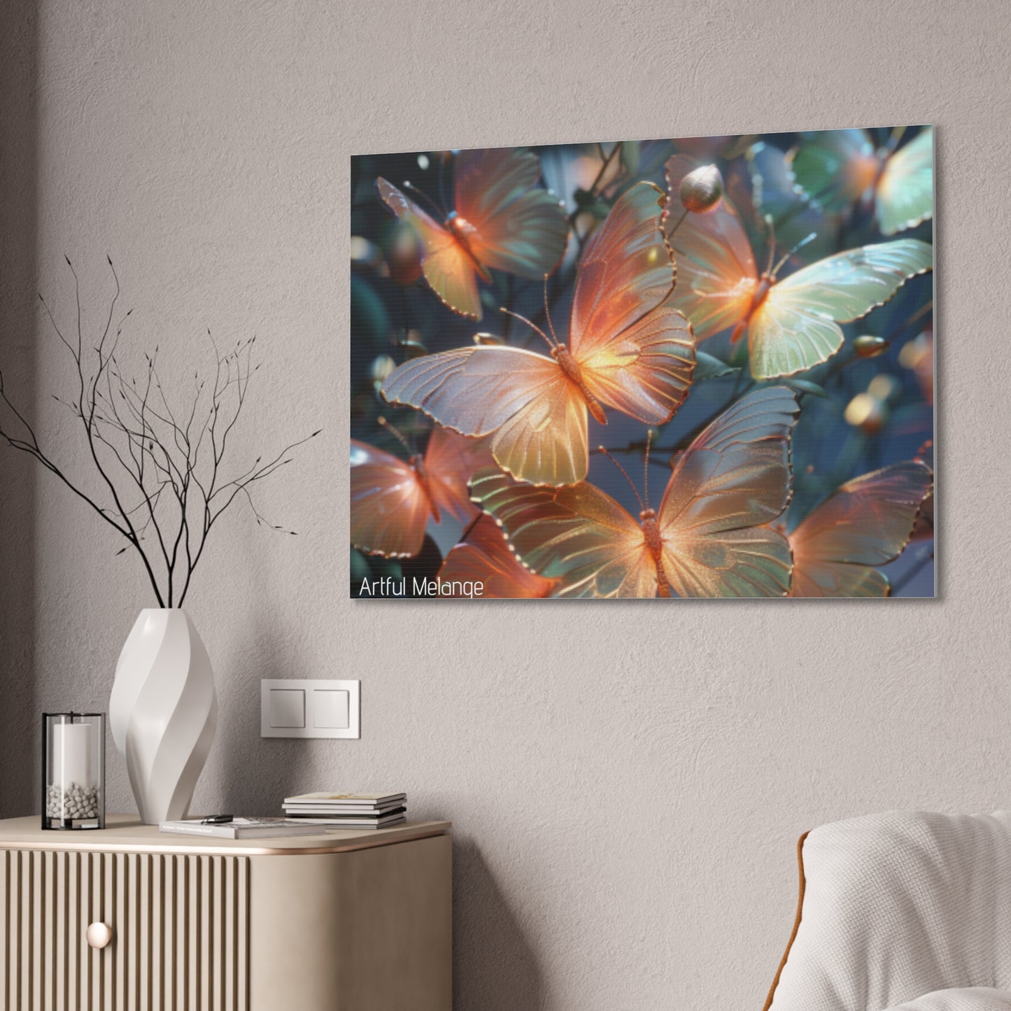 Fluttering Dreams: Butterfly Canvas Print Collection