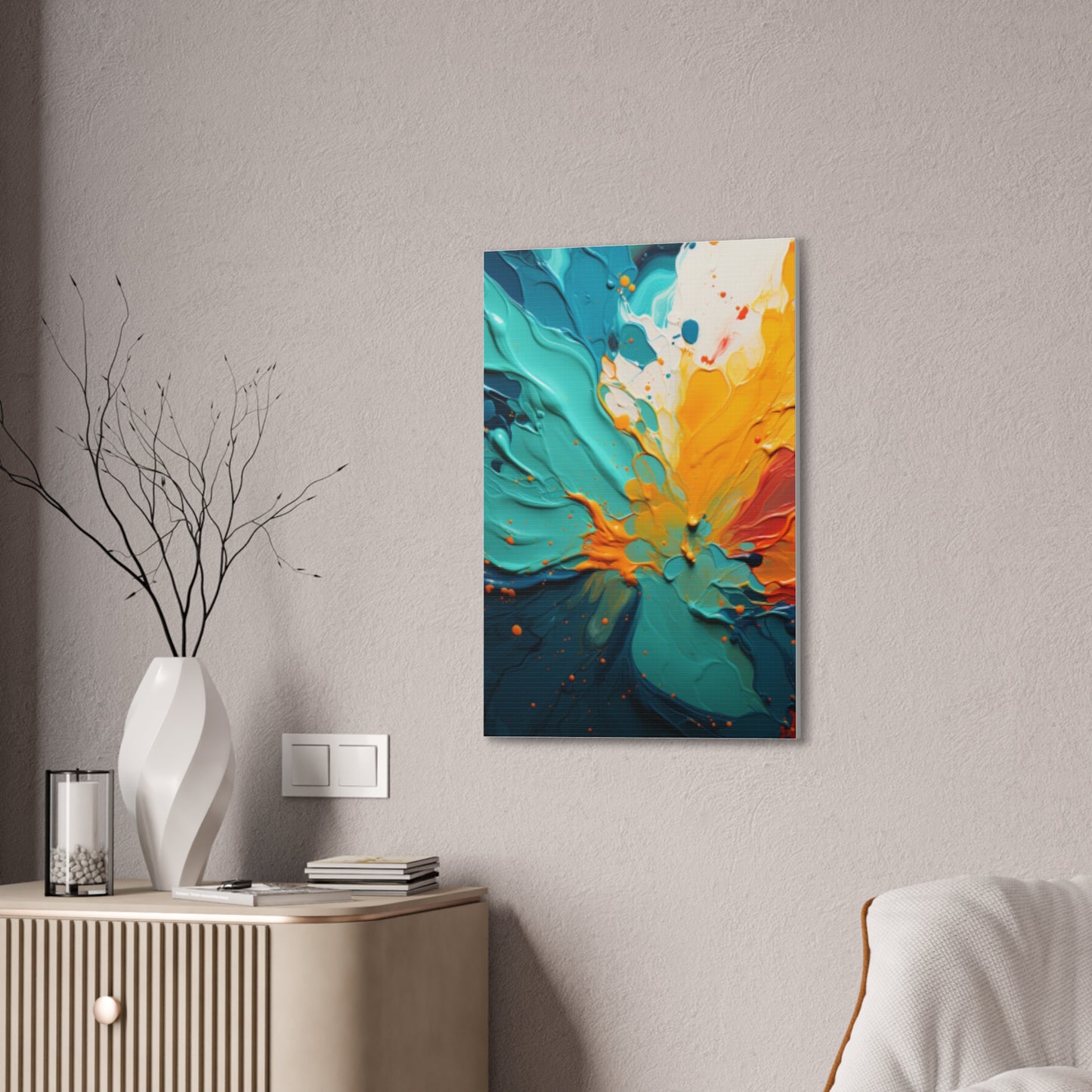 Primary Elegance: A Symphony of Sophistication Canvas Print