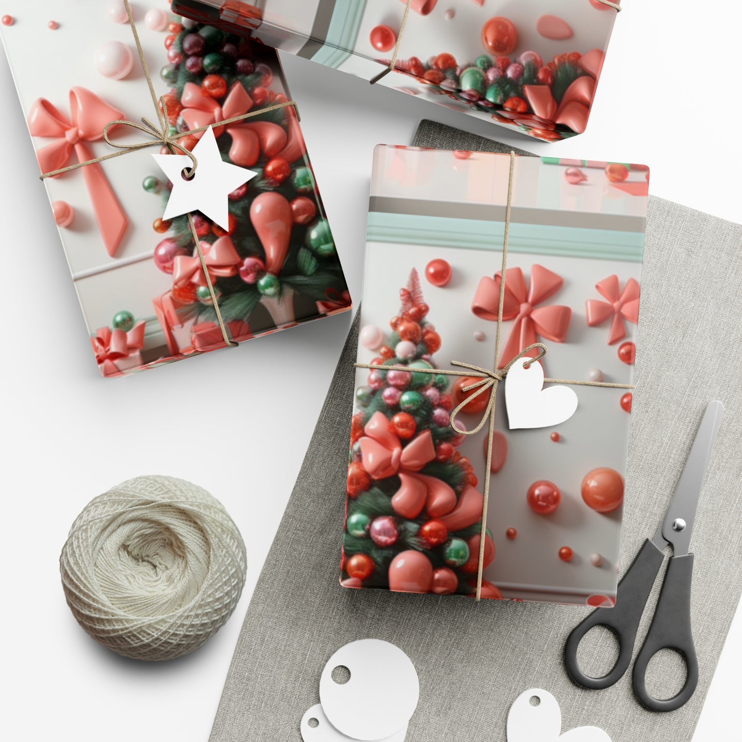 Elegant Pink Holiday Wrapping Paper Collection – Elevate Your Gifts with Sophisticated Style