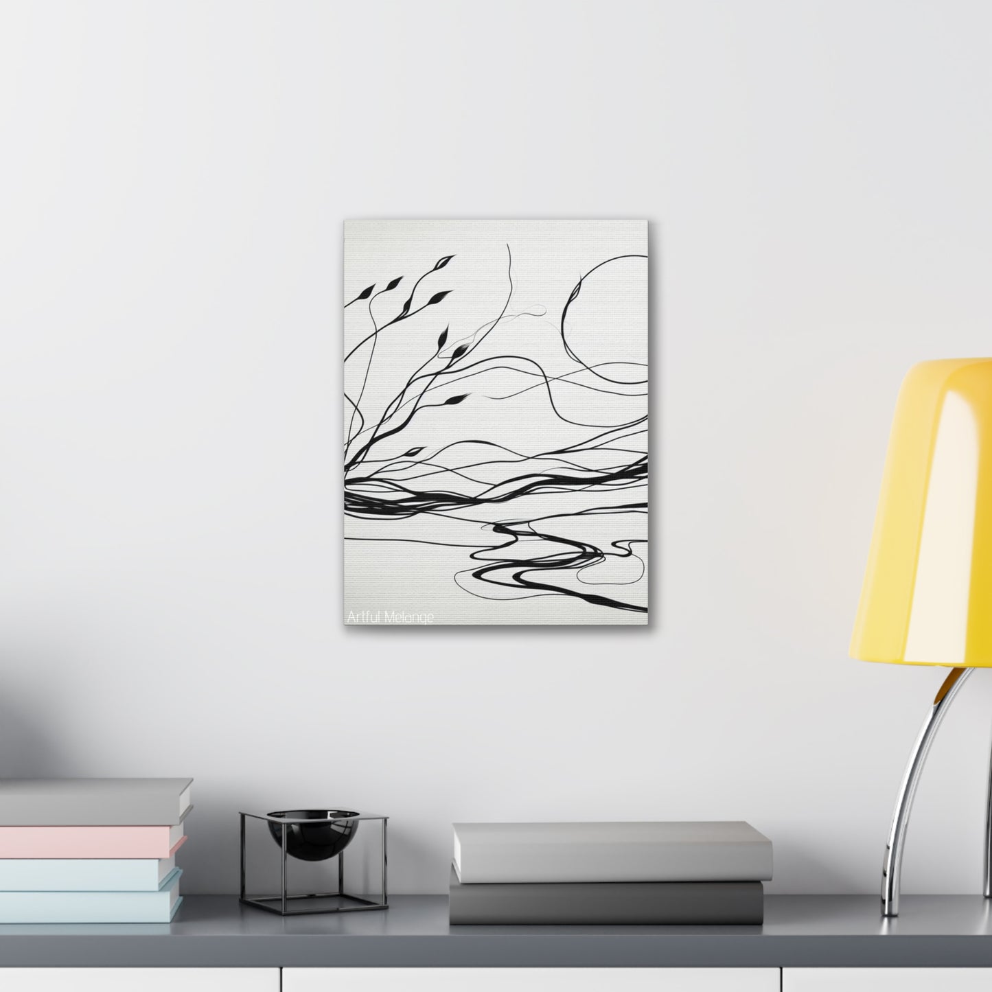 Primary Elegance: A Symphony of Sophistication Canvas Print