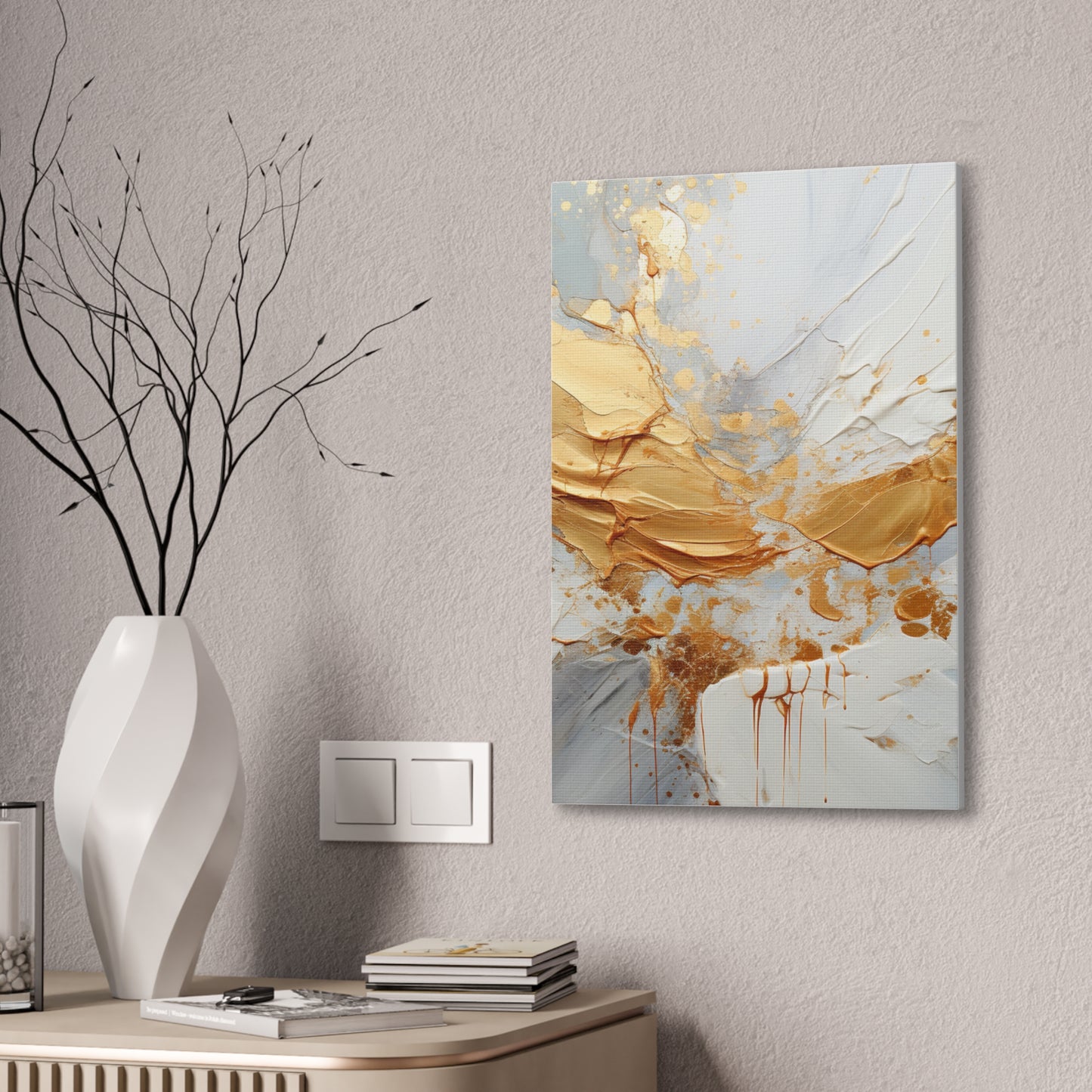 Acrylic Abstract Canvas Print - Richly Textured Artistry