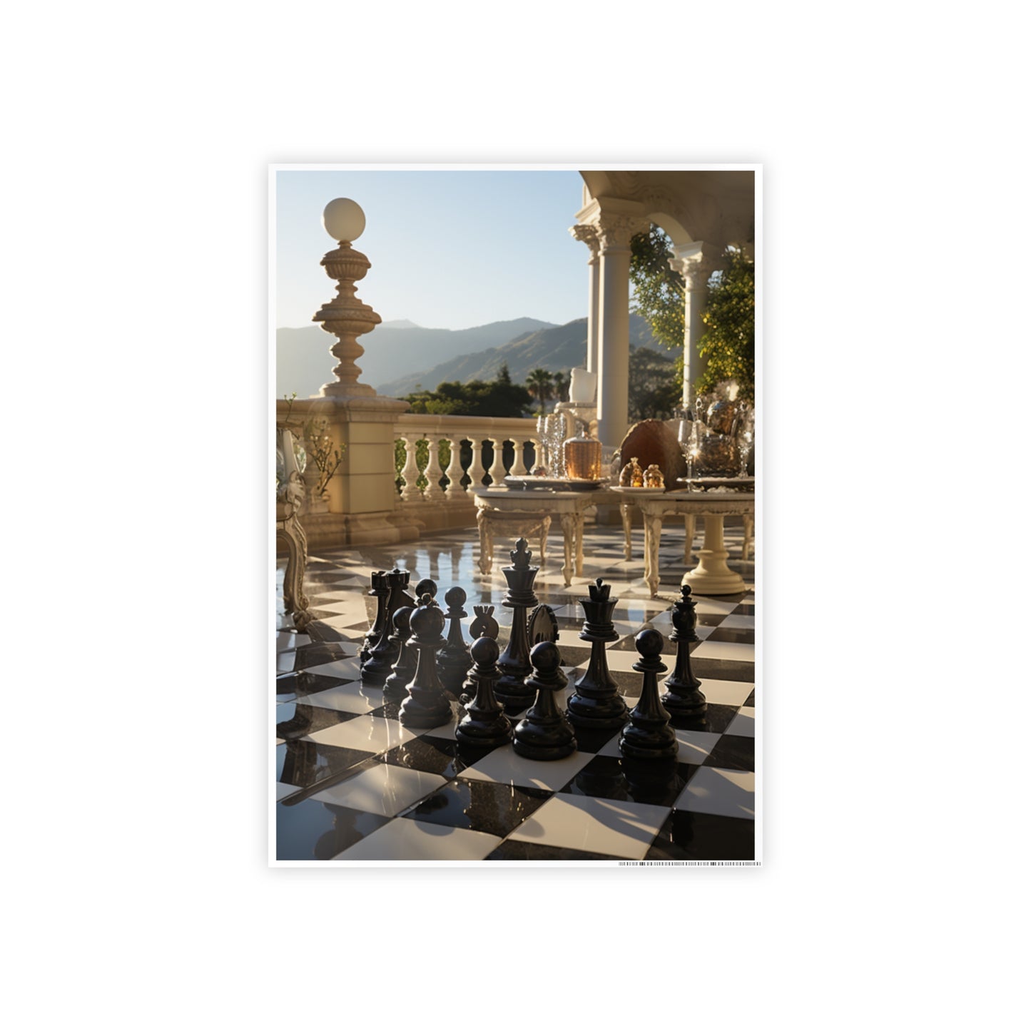 Grandmaster Majesty- Chess Set Poster Print Series