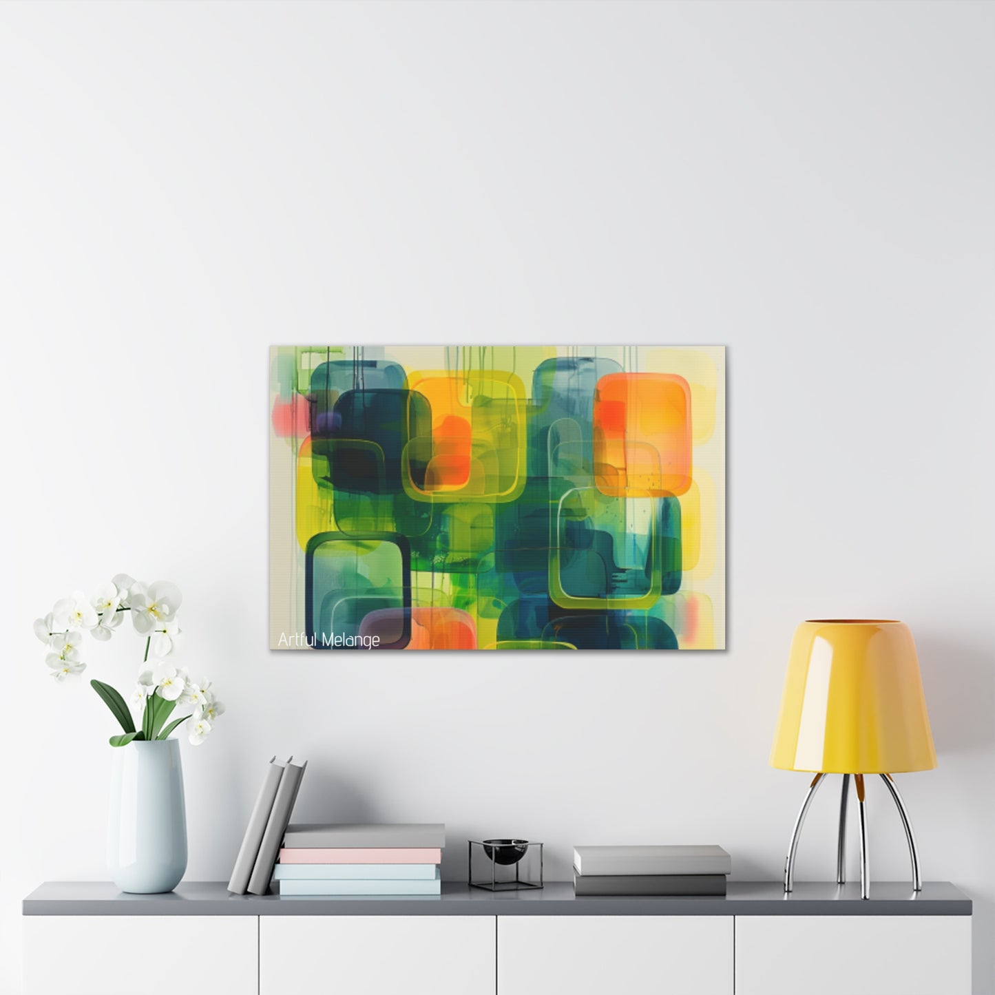 Primary Elegance: A Symphony of Sophistication Canvas Print