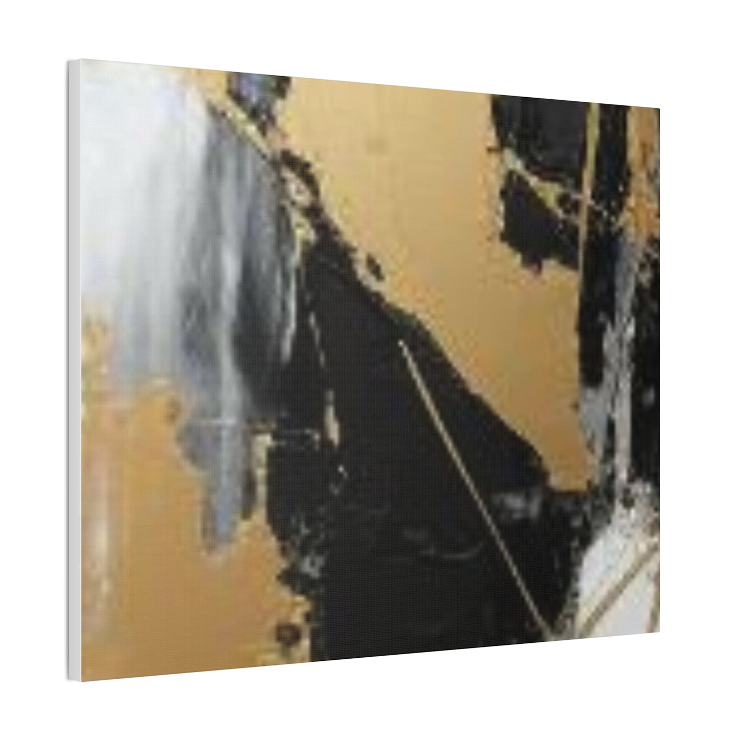 Gold and Black Elegance: A Symphony of Sophistication Canvas Print