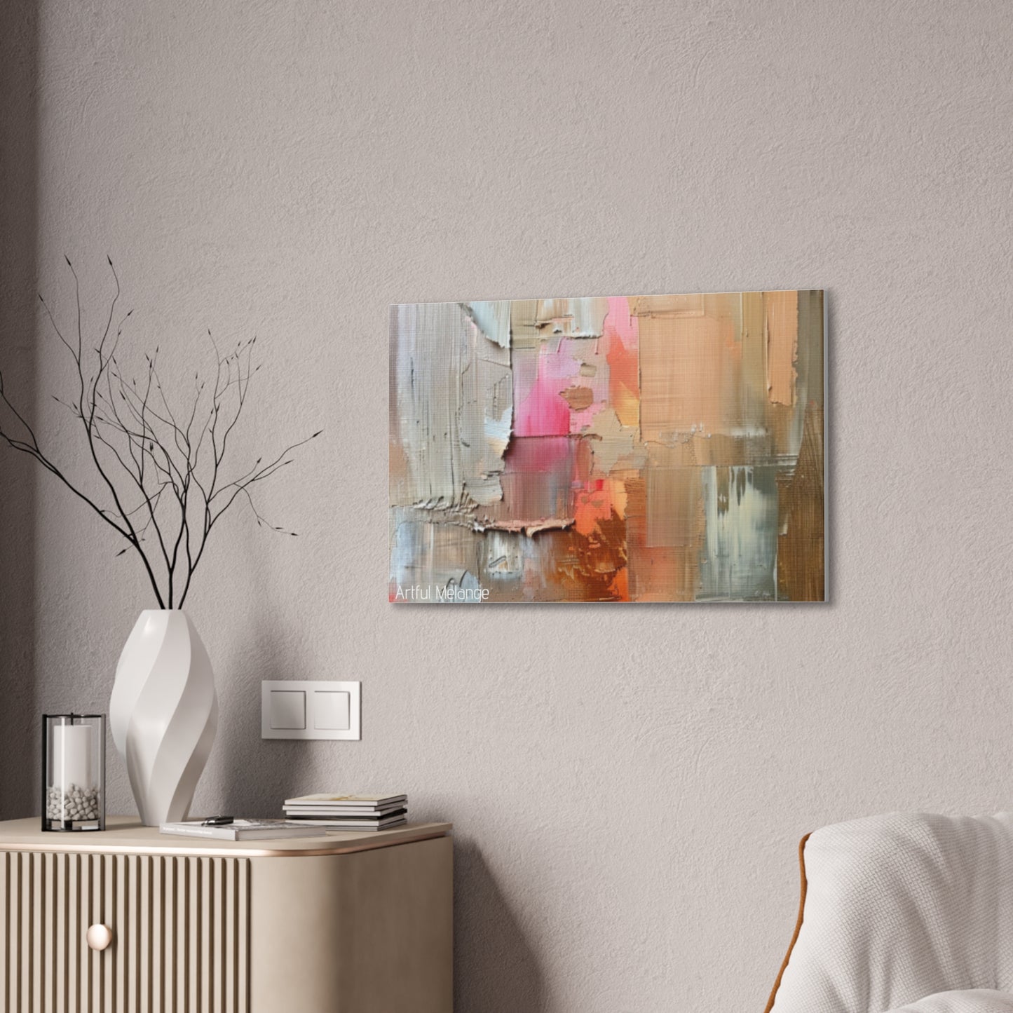 Primary Elegance: A Symphony of Sophistication Canvas Print