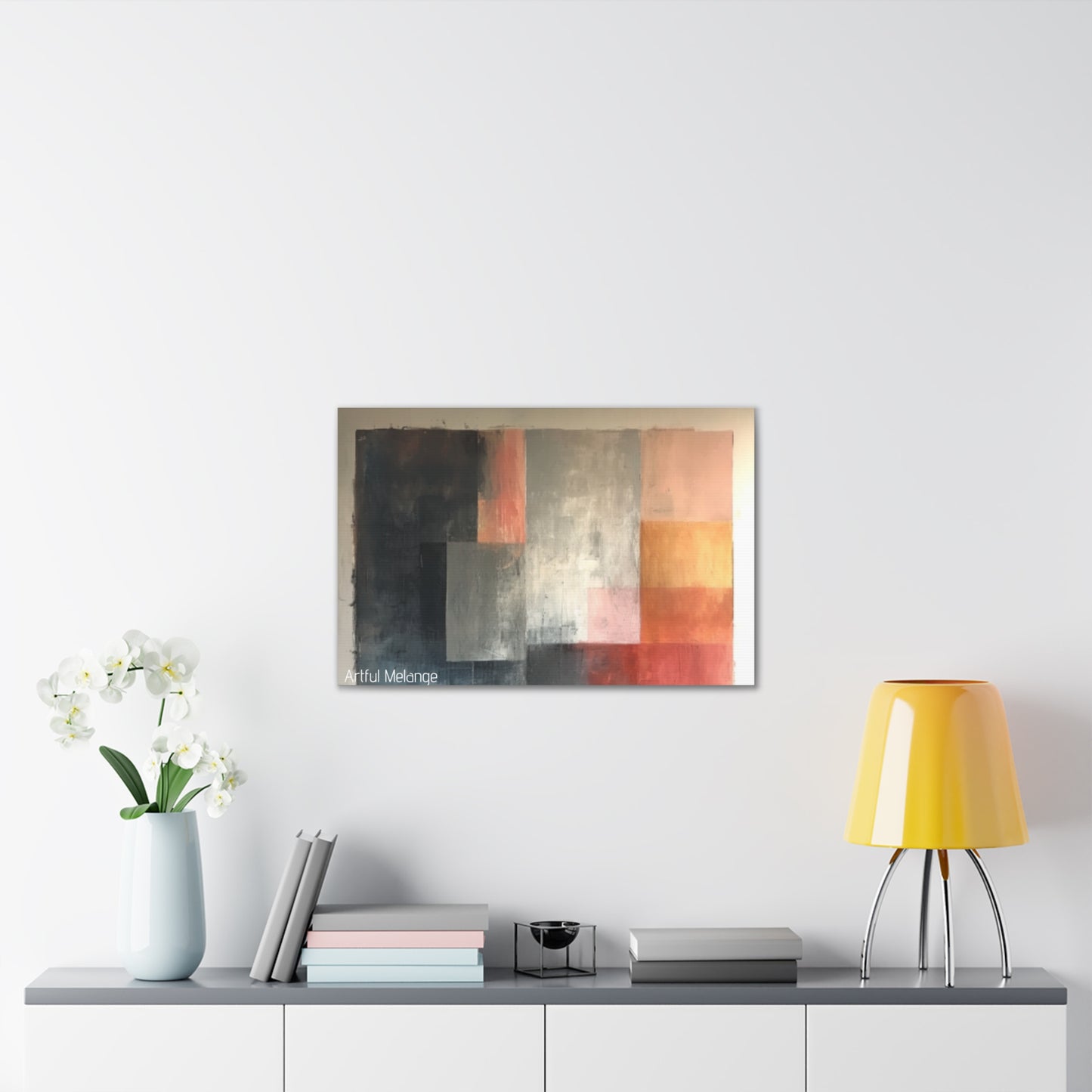 Primary Elegance: A Symphony of Sophistication Canvas Print